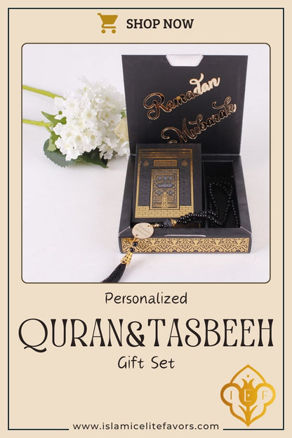 Personalized Quran Box Pearl Prayer Beads Islamic Muslim Wedding Gift Set - Islamic Elite Favors is a handmade gift shop offering a wide variety of unique and personalized gifts for all occasions. Whether you're looking for the perfect Ramadan, Eid, Hajj, wedding gift or something special for a birthday, baby shower or anniversary, we have something for everyone. High quality, made with love.
