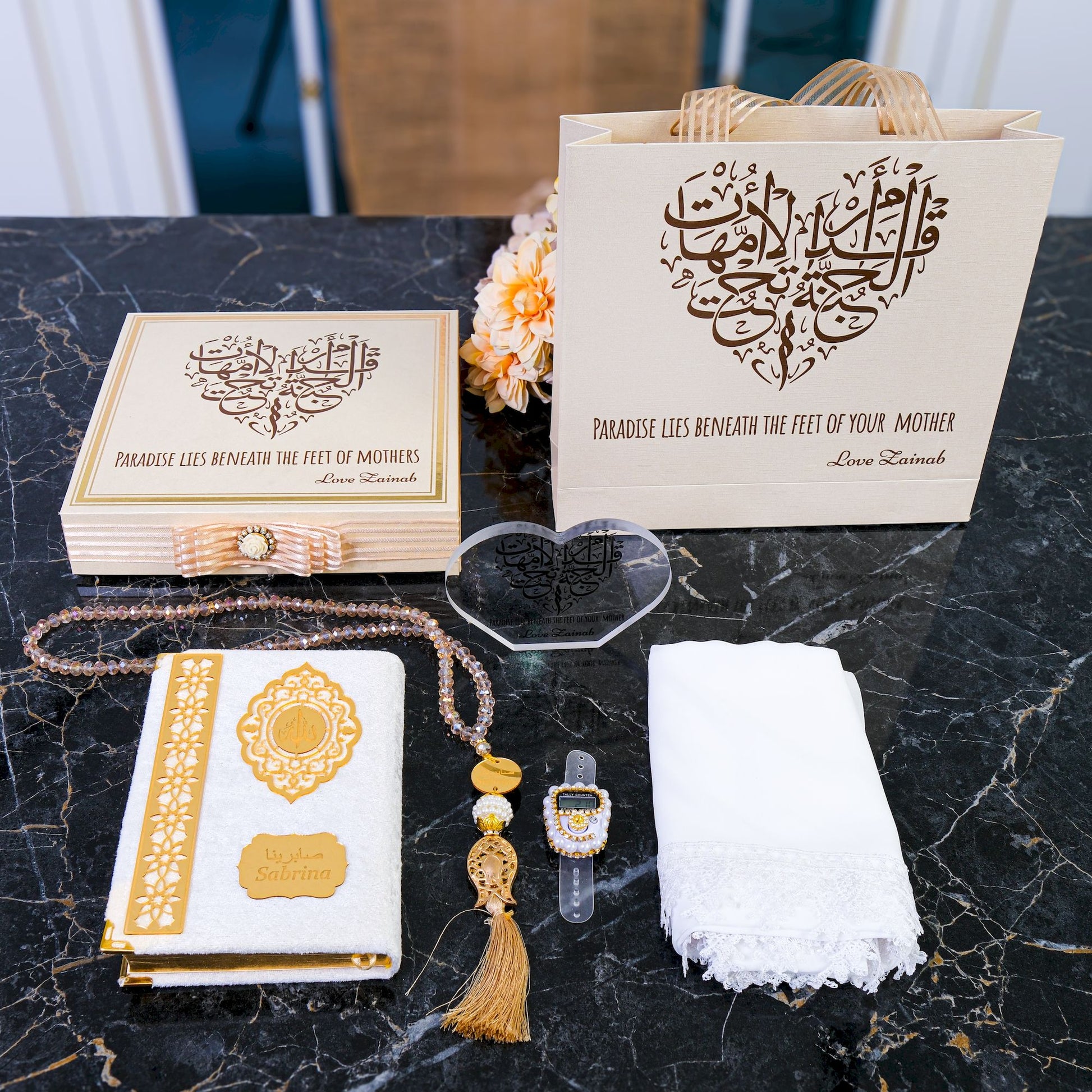 Personalized Happy Mother's Day Gift Set, Gift for Mom, Gift for Her - Islamic Elite Favors is a handmade gift shop offering a wide variety of unique and personalized gifts for all occasions. Whether you're looking for the perfect Ramadan, Eid, Hajj, wedding gift or something special for a birthday, baby shower or anniversary, we have something for everyone. High quality, made with love.