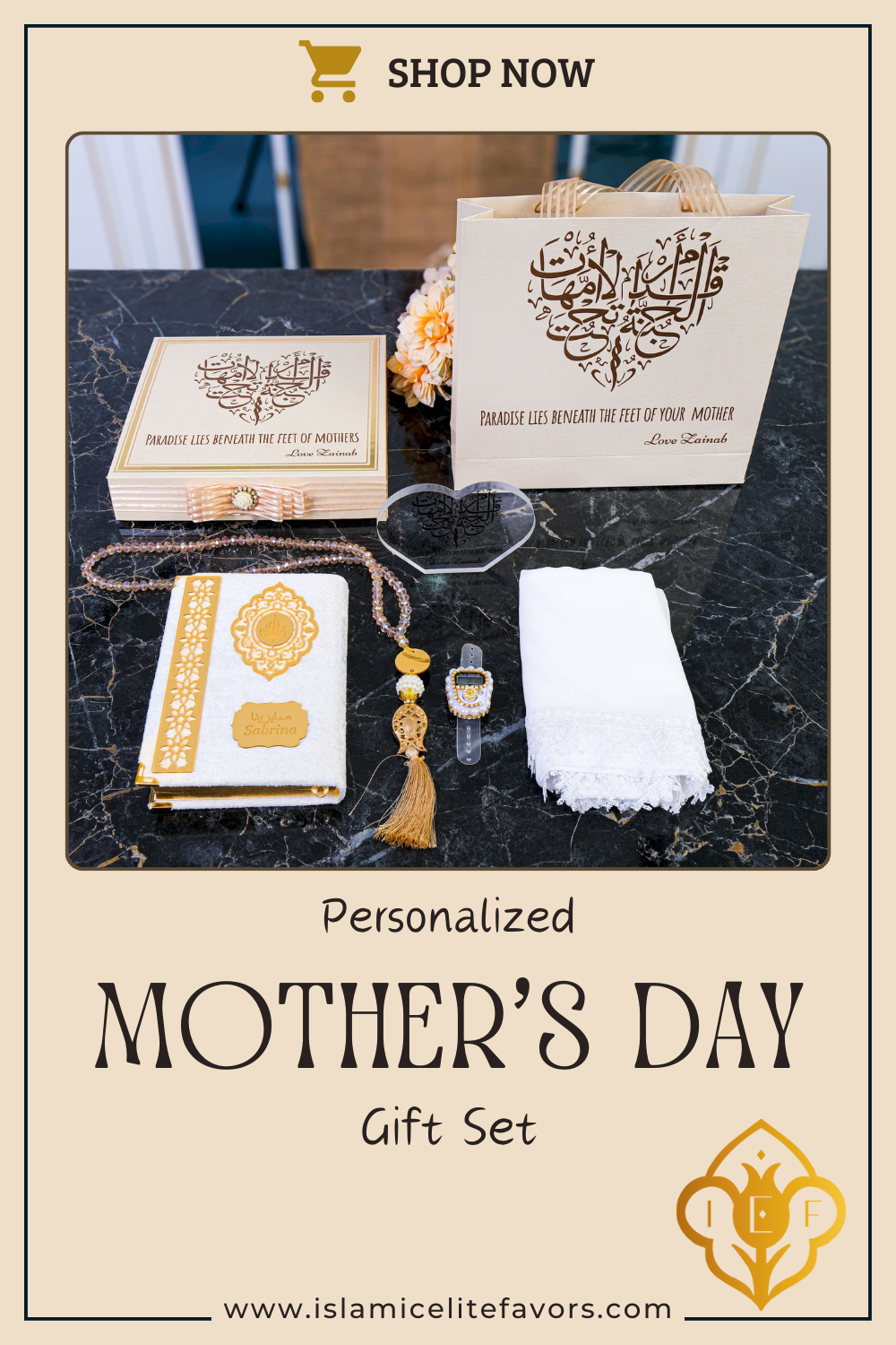 Personalized Happy Mother's Day Gift Set, Gift for Mom, Gift for Her - Islamic Elite Favors is a handmade gift shop offering a wide variety of unique and personalized gifts for all occasions. Whether you're looking for the perfect Ramadan, Eid, Hajj, wedding gift or something special for a birthday, baby shower or anniversary, we have something for everyone. High quality, made with love.