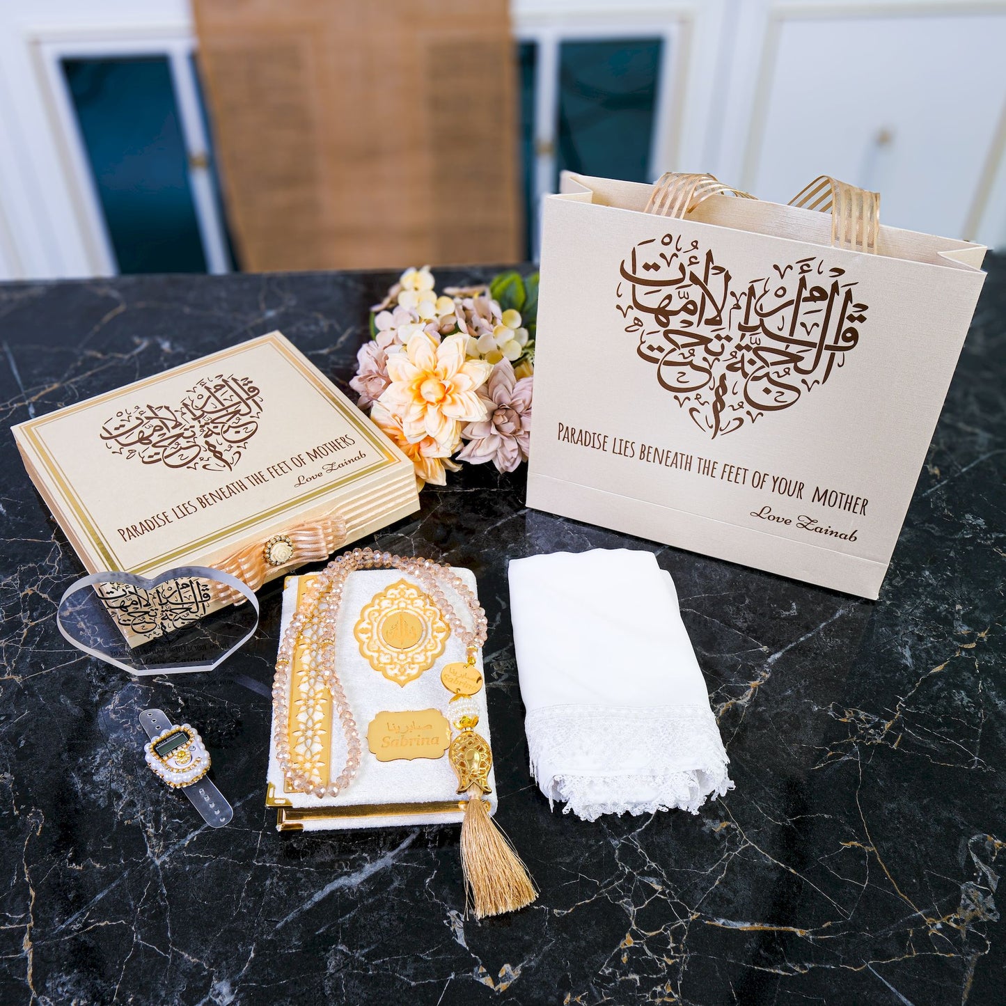 Personalized Happy Mother's Day Gift Set, Gift for Mom, Gift for Her - Islamic Elite Favors is a handmade gift shop offering a wide variety of unique and personalized gifts for all occasions. Whether you're looking for the perfect Ramadan, Eid, Hajj, wedding gift or something special for a birthday, baby shower or anniversary, we have something for everyone. High quality, made with love.