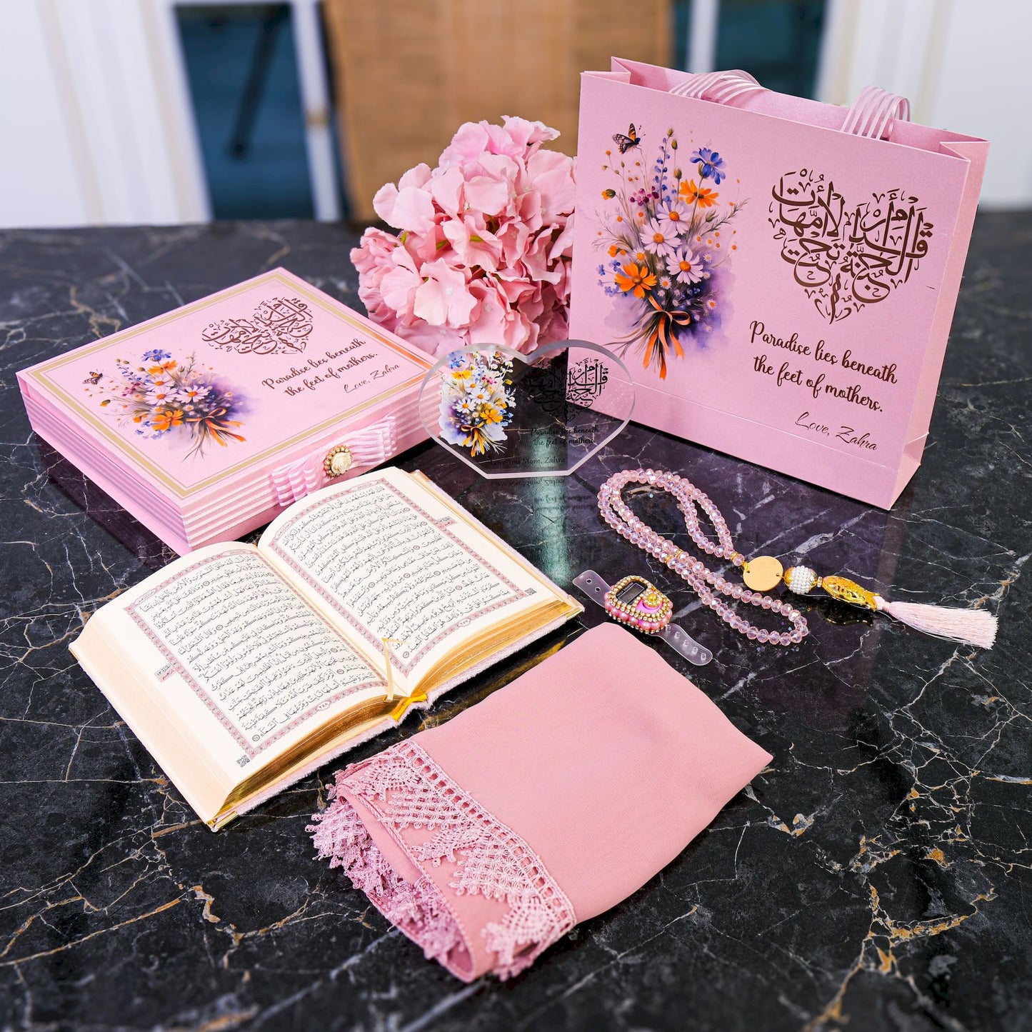 Personalized Happy Mother's Day Gift Set, Gift for Mom, Gift for Her - Islamic Elite Favors is a handmade gift shop offering a wide variety of unique and personalized gifts for all occasions. Whether you're looking for the perfect Ramadan, Eid, Hajj, wedding gift or something special for a birthday, baby shower or anniversary, we have something for everyone. High quality, made with love.