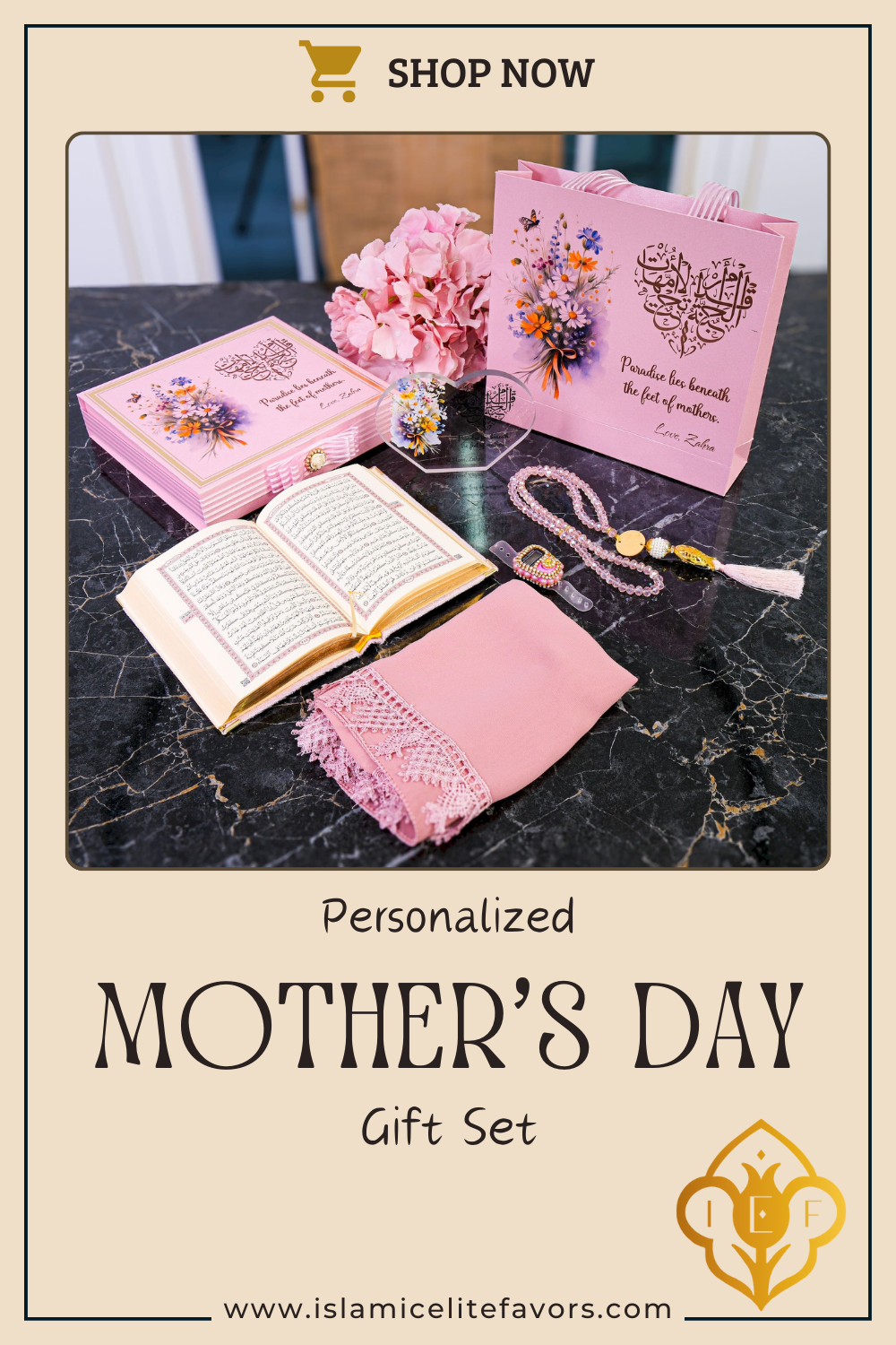 Personalized Happy Mother's Day Gift Set, Gift for Mom, Gift for Her - Islamic Elite Favors is a handmade gift shop offering a wide variety of unique and personalized gifts for all occasions. Whether you're looking for the perfect Ramadan, Eid, Hajj, wedding gift or something special for a birthday, baby shower or anniversary, we have something for everyone. High quality, made with love.