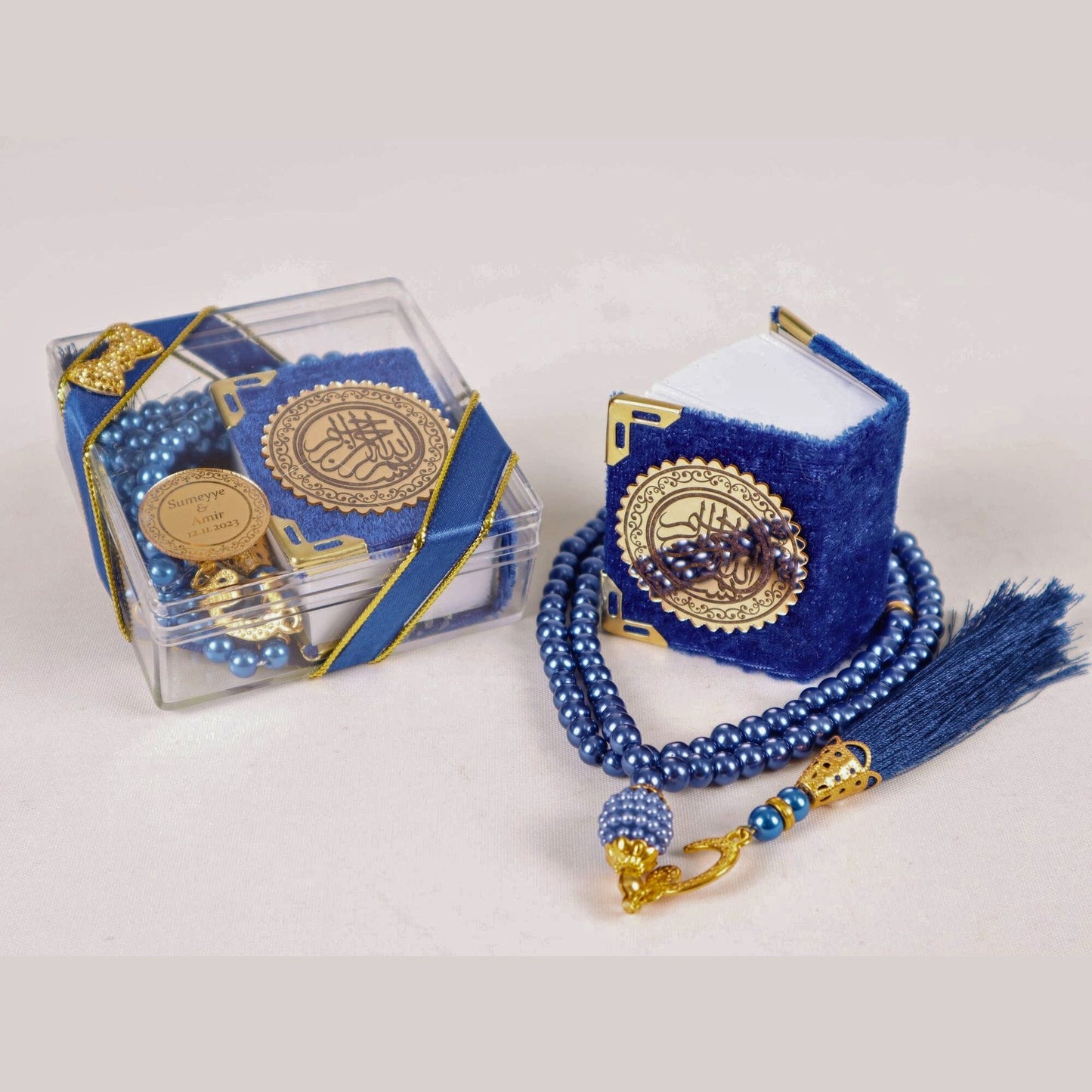 Personalized Mini Quran Pearl Prayer Bead Bow Tie Décor Wedding Favor - Islamic Elite Favors is a handmade gift shop offering a wide variety of unique and personalized gifts for all occasions. Whether you're looking for the perfect Ramadan, Eid, Hajj, wedding gift or something special for a birthday, baby shower or anniversary, we have something for everyone. High quality, made with love.