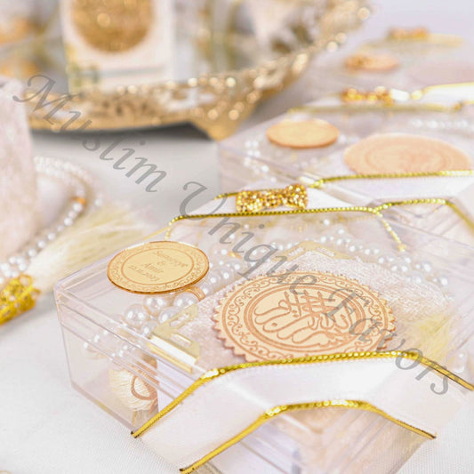 Personalized Mini Quran Pearl Prayer Bead Bow Tie Décor Wedding Favor - Islamic Elite Favors is a handmade gift shop offering a wide variety of unique and personalized gifts for all occasions. Whether you're looking for the perfect Ramadan, Eid, Hajj, wedding gift or something special for a birthday, baby shower or anniversary, we have something for everyone. High quality, made with love.