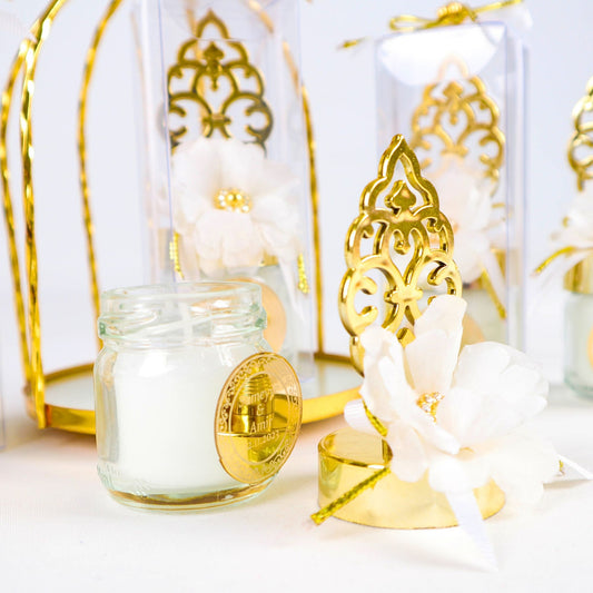 Personalized Wedding Favor Glass Candle Holder Rose with Pearl Theme - Islamic Elite Favors is a handmade gift shop offering a wide variety of unique and personalized gifts for all occasions. Whether you're looking for the perfect Ramadan, Eid, Hajj, wedding gift or something special for a birthday, baby shower or anniversary, we have something for everyone. High quality, made with love.