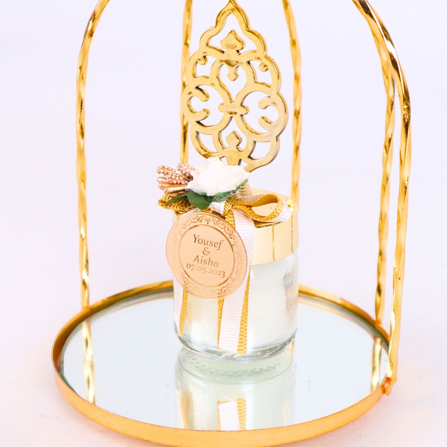Personalized Wedding Favor Glass Candle Holder Rose Theme Flowered - Islamic Elite Favors is a handmade gift shop offering a wide variety of unique and personalized gifts for all occasions. Whether you're looking for the perfect Ramadan, Eid, Hajj, wedding gift or something special for a birthday, baby shower or anniversary, we have something for everyone. High quality, made with love.