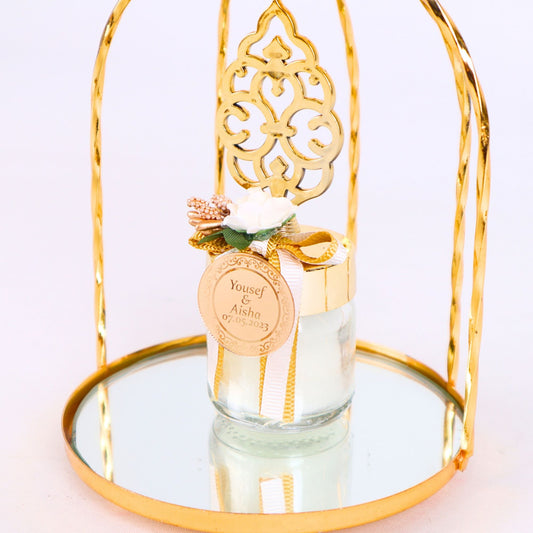Personalized Wedding Favor Glass Candle Holder Rose Theme Flowered - Islamic Elite Favors is a handmade gift shop offering a wide variety of unique and personalized gifts for all occasions. Whether you're looking for the perfect Ramadan, Eid, Hajj, wedding gift or something special for a birthday, baby shower or anniversary, we have something for everyone. High quality, made with love.