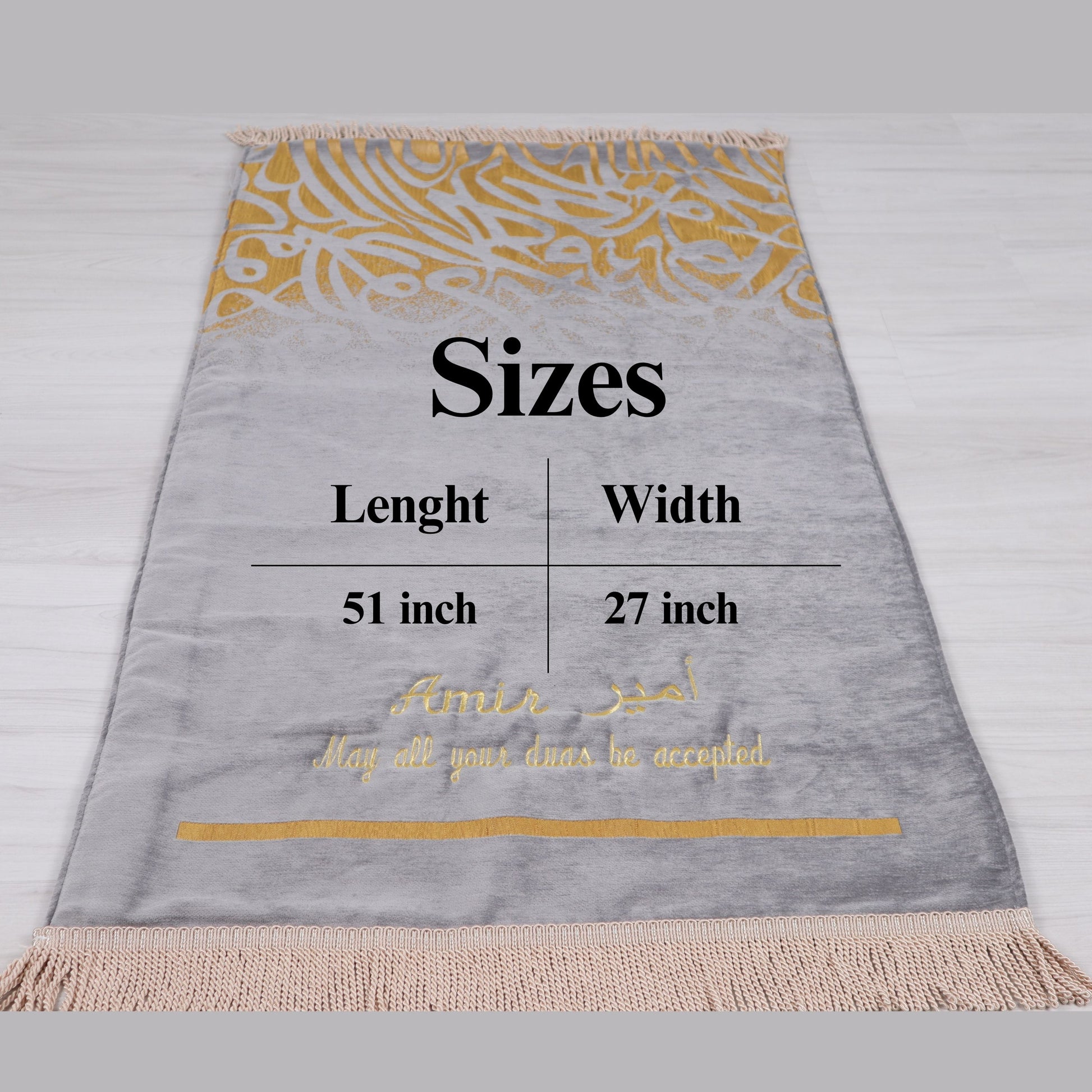 Personalized Thick Padded Prayer Mat Quran Tasbeeh Islamic Gift Set - Islamic Elite Favors is a handmade gift shop offering a wide variety of unique and personalized gifts for all occasions. Whether you're looking for the perfect Ramadan, Eid, Hajj, wedding gift or something special for a birthday, baby shower or anniversary, we have something for everyone. High quality, made with love.