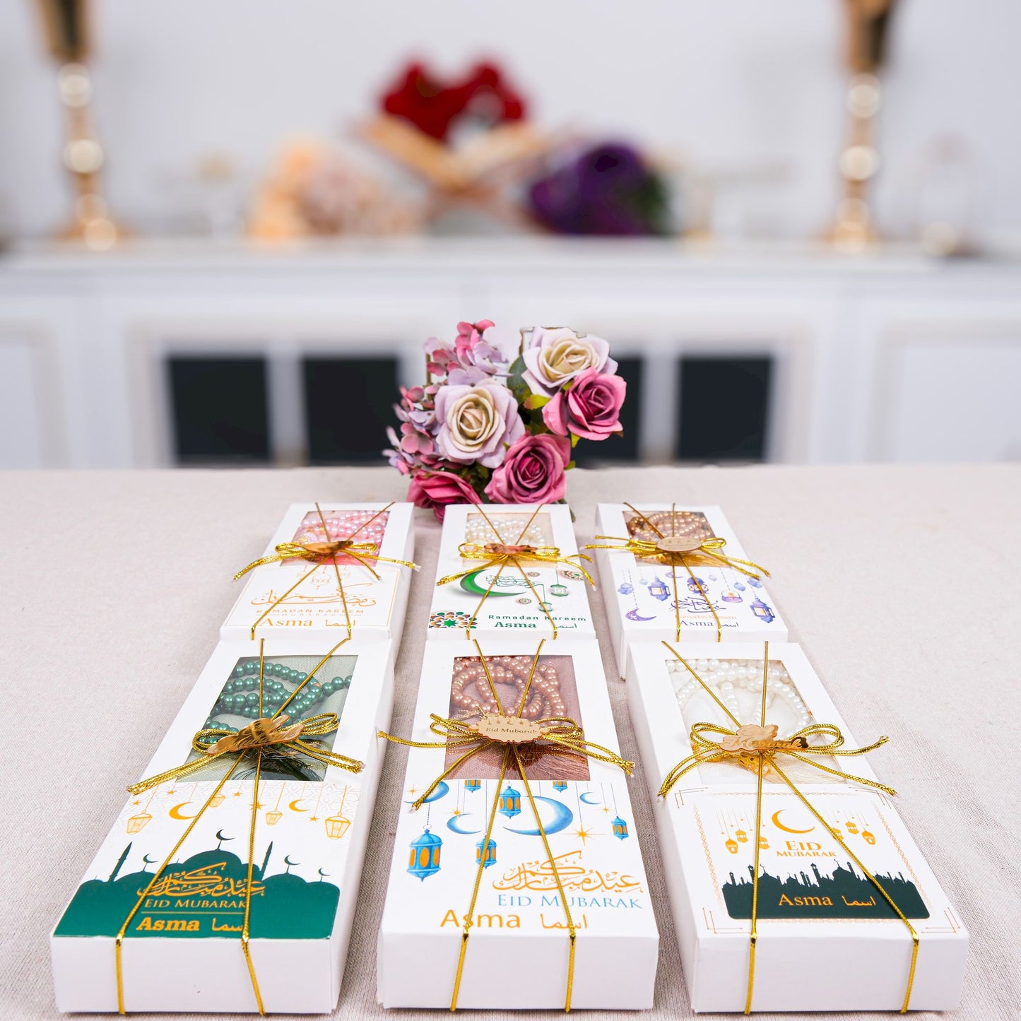 Personalized Pashmina Shawl Scarf Tasbeeh Gift Set Ramadan Eid Wedding - Islamic Elite Favors is a handmade gift shop offering a wide variety of unique and personalized gifts for all occasions. Whether you're looking for the perfect Ramadan, Eid, Hajj, wedding gift or something special for a birthday, baby shower or anniversary, we have something for everyone. High quality, made with love.