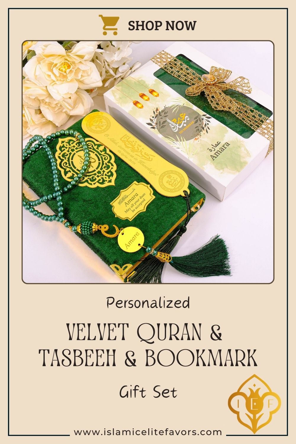 Personalized Velvet Quran Tasbeeh Islamic Gift Set, Birthday Ramadan Eid Fathers Mothers Day - Islamic Elite Favors is a handmade gift shop offering a wide variety of unique and personalized gifts for all occasions. Whether you're looking for the perfect Ramadan, Eid, Hajj, wedding gift or something special for a birthday, baby shower or anniversary, we have something for everyone. High quality, made with love.