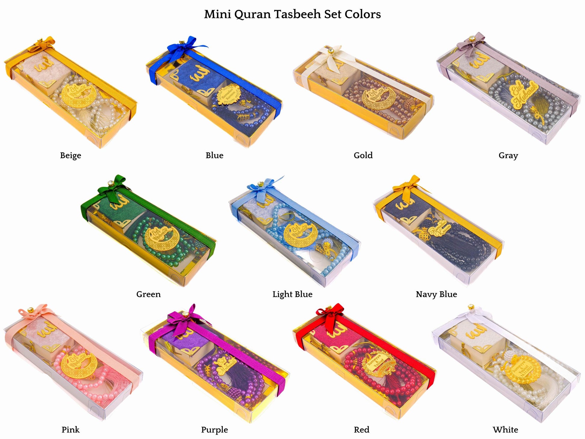 Personalized Custom Mini Quran Tasbeeh Gift Set, Ramadan Eid Wedding Baby Shower Muslim Party Favors - Islamic Elite Favors is a handmade gift shop offering a wide variety of unique and personalized gifts for all occasions. Whether you're looking for the perfect Ramadan, Eid, Hajj, wedding gift or something special for a birthday, baby shower or anniversary, we have something for everyone. High quality, made with love.