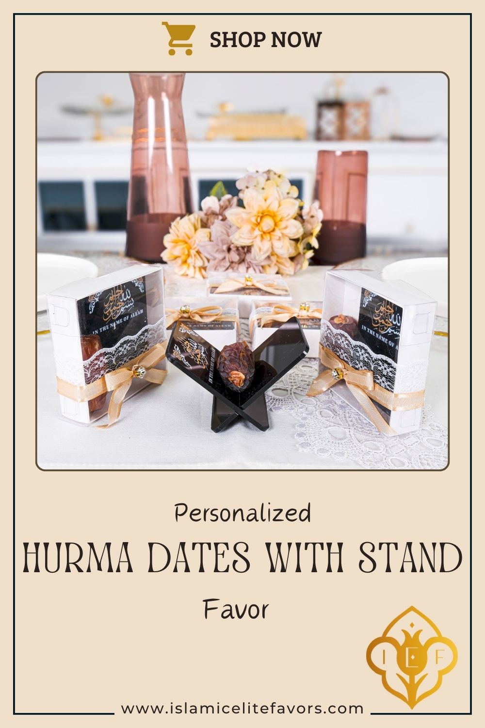 Personalized Hurma Dates Favors Ramadan Eid Wedding Hajj Islamic Gift - Islamic Elite Favors is a handmade gift shop offering a wide variety of unique and personalized gifts for all occasions. Whether you're looking for the perfect Ramadan, Eid, Hajj, wedding gift or something special for a birthday, baby shower or anniversary, we have something for everyone. High quality, made with love.