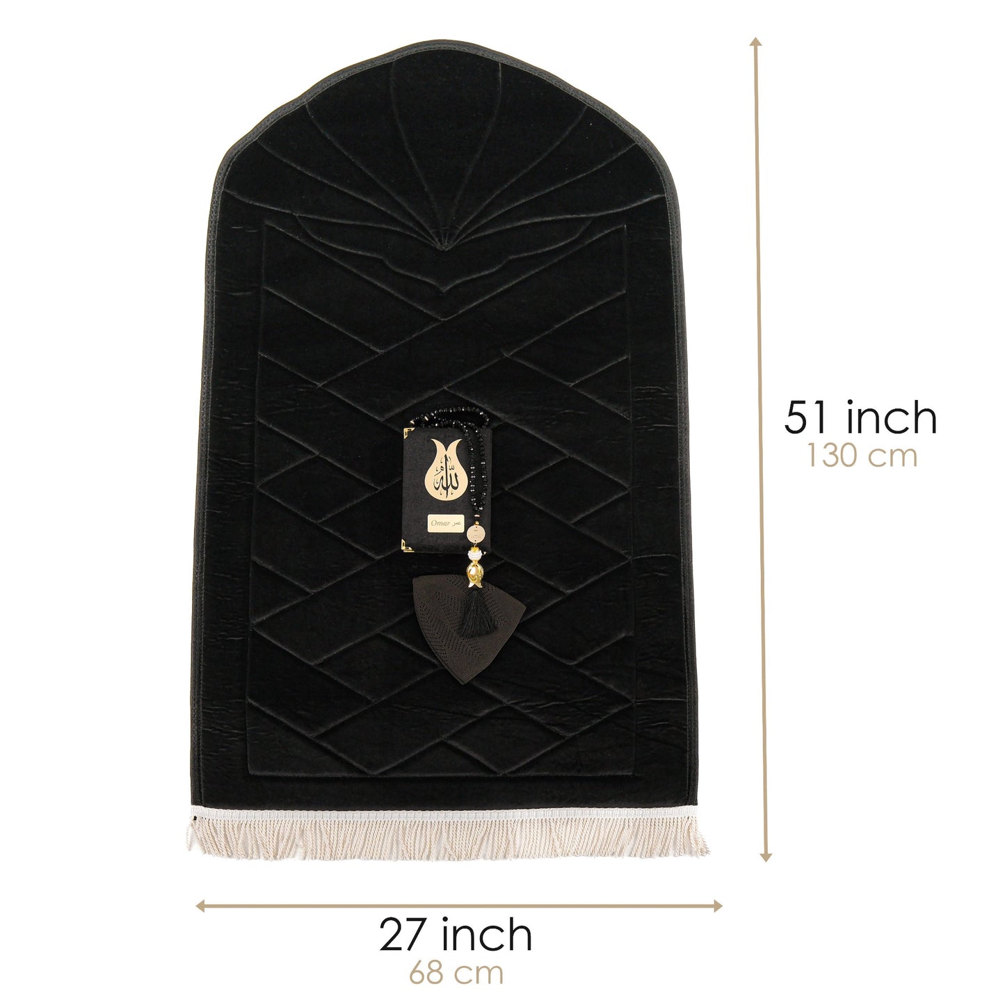 Padded Thick Prayer Mat Quran Tasbeeh Kufi Islamic Muslim Gift Set - Islamic Elite Favors is a handmade gift shop offering a wide variety of unique and personalized gifts for all occasions. Whether you're looking for the perfect Ramadan, Eid, Hajj, wedding gift or something special for a birthday, baby shower or anniversary, we have something for everyone. High quality, made with love.
