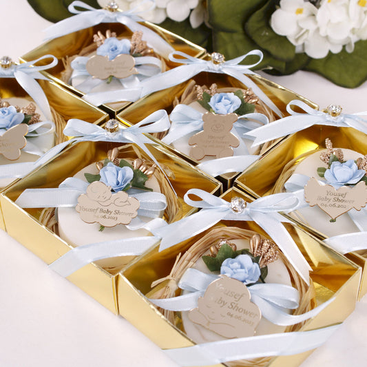 Personalized Soap Baby Shower Favors Wedding Bridal Shower Gifts - Islamic Elite Favors is a handmade gift shop offering a wide variety of unique and personalized gifts for all occasions. Whether you're looking for the perfect Ramadan, Eid, Hajj, wedding gift or something special for a birthday, baby shower or anniversary, we have something for everyone. High quality, made with love.