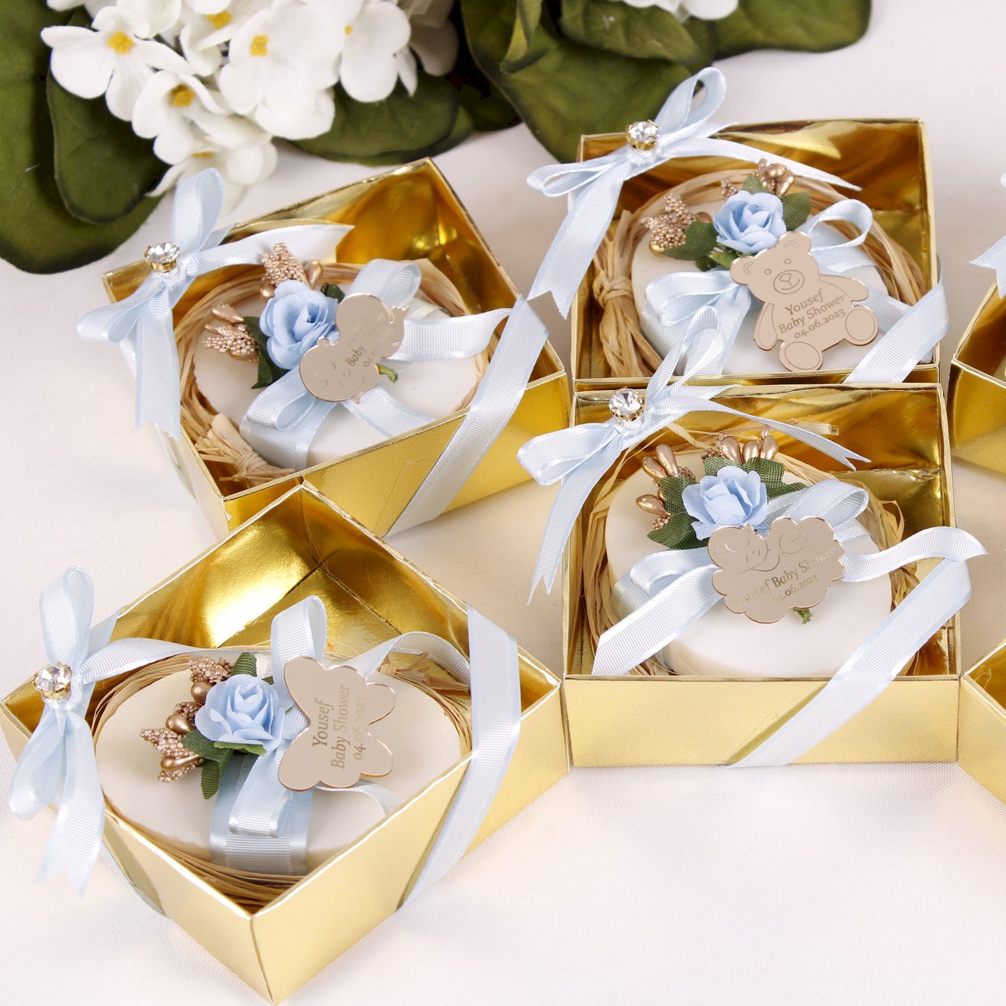 Personalized Soap Baby Shower Favors Wedding Bridal Shower Gifts - Islamic Elite Favors is a handmade gift shop offering a wide variety of unique and personalized gifts for all occasions. Whether you're looking for the perfect Ramadan, Eid, Hajj, wedding gift or something special for a birthday, baby shower or anniversary, we have something for everyone. High quality, made with love.