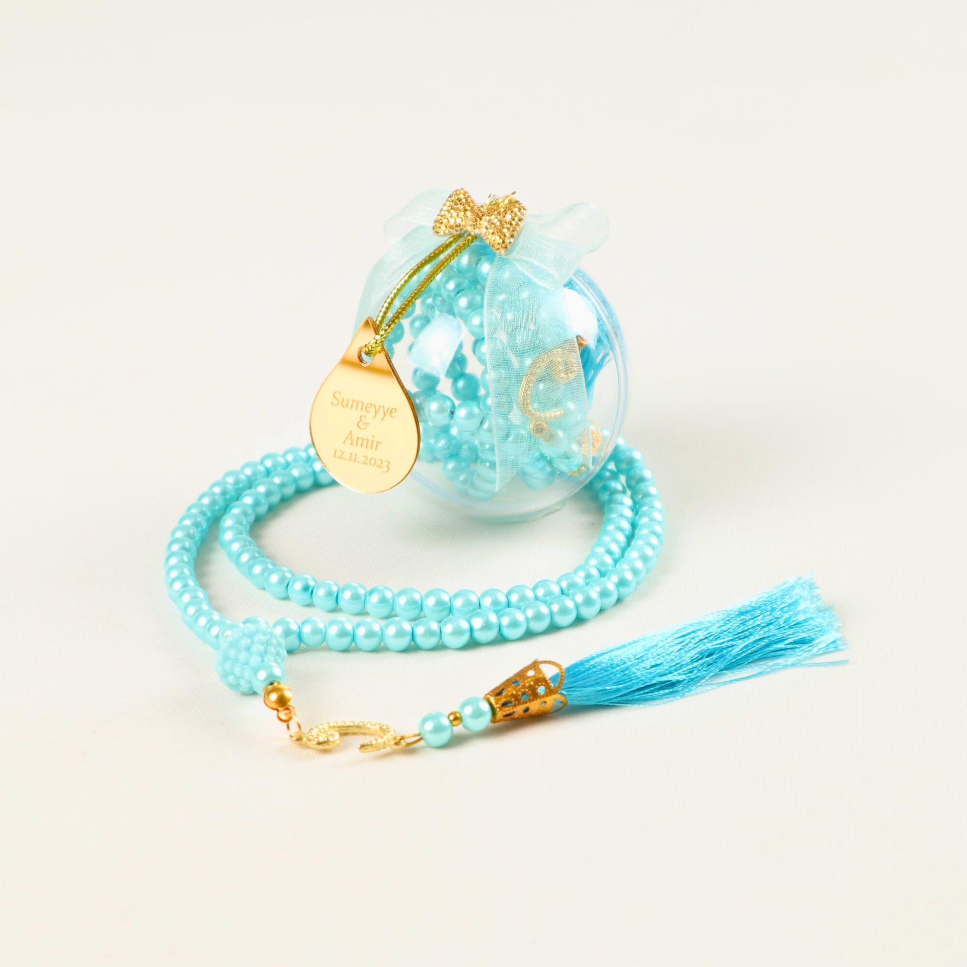 Personalized Pearl Prayer Beads Muslim Wedding Baby Shower Ramadan Gift - Islamic Elite Favors is a handmade gift shop offering a wide variety of unique and personalized gifts for all occasions. Whether you're looking for the perfect Ramadan, Eid, Hajj, wedding gift or something special for a birthday, baby shower or anniversary, we have something for everyone. High quality, made with love.