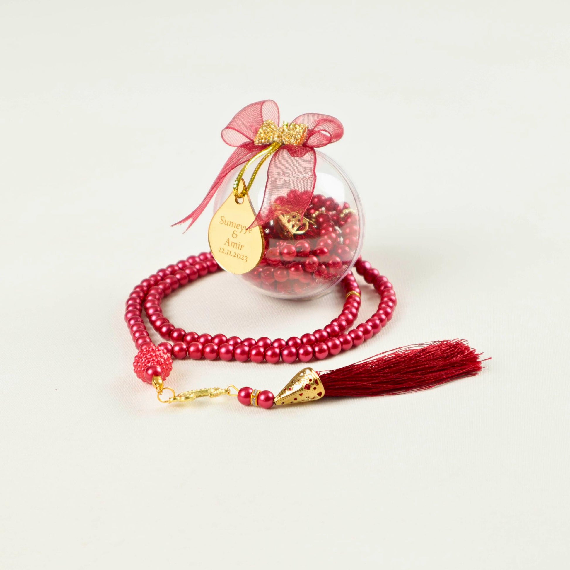 Personalized Pearl Prayer Beads Muslim Wedding Baby Shower Ramadan Gift - Islamic Elite Favors is a handmade gift shop offering a wide variety of unique and personalized gifts for all occasions. Whether you're looking for the perfect Ramadan, Eid, Hajj, wedding gift or something special for a birthday, baby shower or anniversary, we have something for everyone. High quality, made with love.