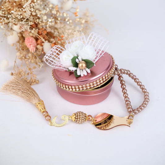 Personalized Pearl Prayer Beads in Metal Box Islamic Wedding Favors - Islamic Elite Favors is a handmade gift shop offering a wide variety of unique and personalized gifts for all occasions. Whether you're looking for the perfect Ramadan, Eid, Hajj, wedding gift or something special for a birthday, baby shower or anniversary, we have something for everyone. High quality, made with love.