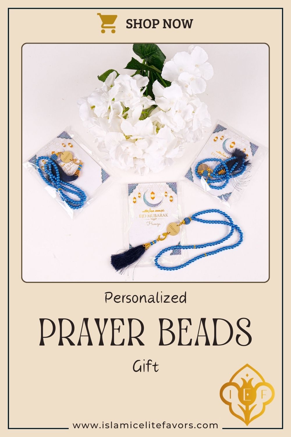 Personalized Prayer Beads with Greeting Thank You Card Islamic Favors - Islamic Elite Favors is a handmade gift shop offering a wide variety of unique and personalized gifts for all occasions. Whether you're looking for the perfect Ramadan, Eid, Hajj, wedding gift or something special for a birthday, baby shower or anniversary, we have something for everyone. High quality, made with love.