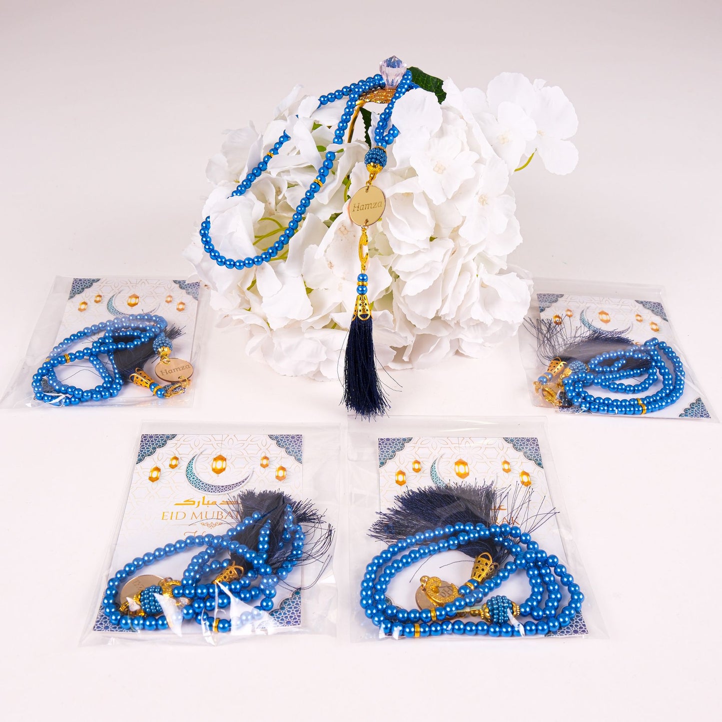 Personalized Prayer Beads with Greeting Thank You Card Islamic Favors - Islamic Elite Favors is a handmade gift shop offering a wide variety of unique and personalized gifts for all occasions. Whether you're looking for the perfect Ramadan, Eid, Hajj, wedding gift or something special for a birthday, baby shower or anniversary, we have something for everyone. High quality, made with love.