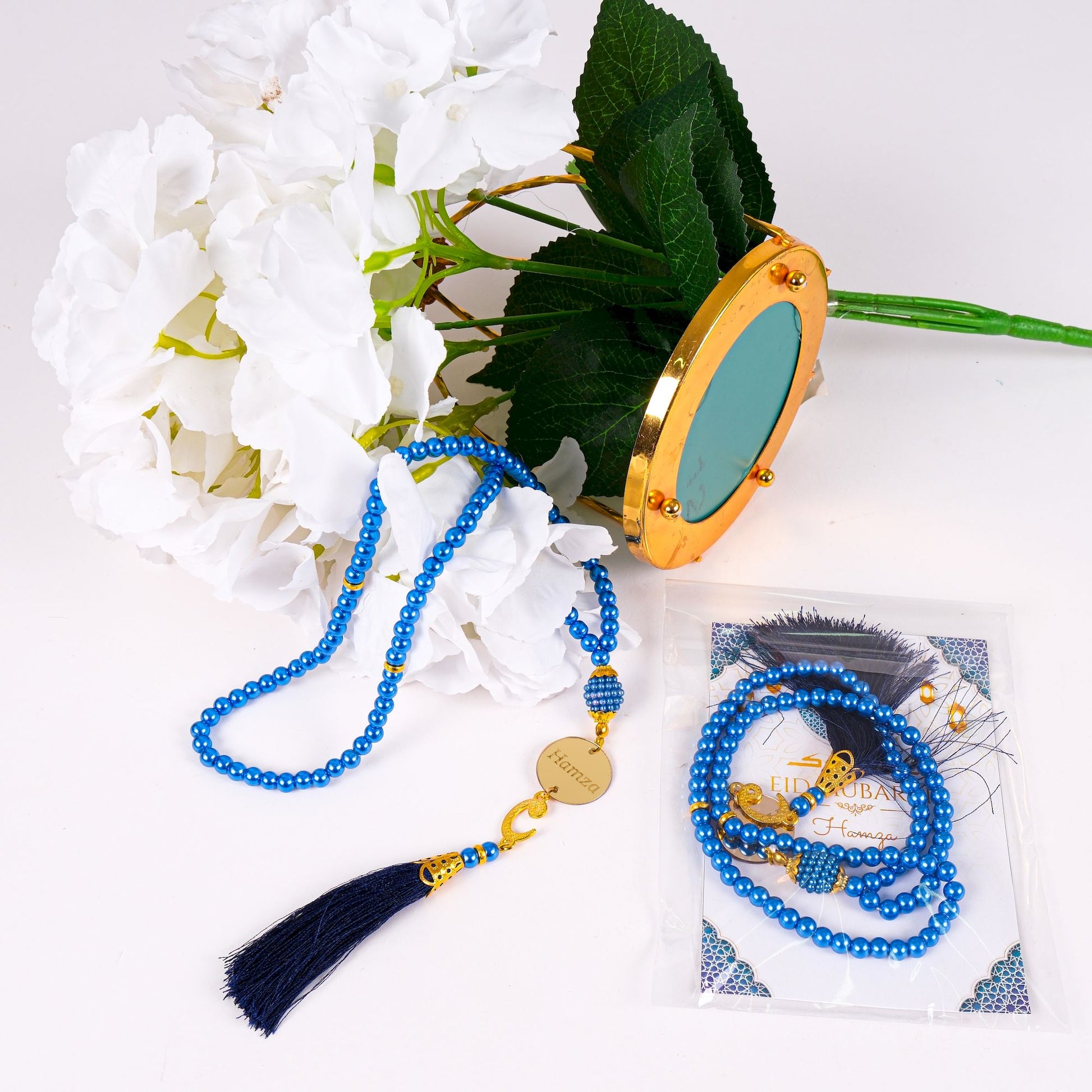 Personalized Prayer Beads with Greeting Thank You Card Islamic Favors - Islamic Elite Favors is a handmade gift shop offering a wide variety of unique and personalized gifts for all occasions. Whether you're looking for the perfect Ramadan, Eid, Hajj, wedding gift or something special for a birthday, baby shower or anniversary, we have something for everyone. High quality, made with love.