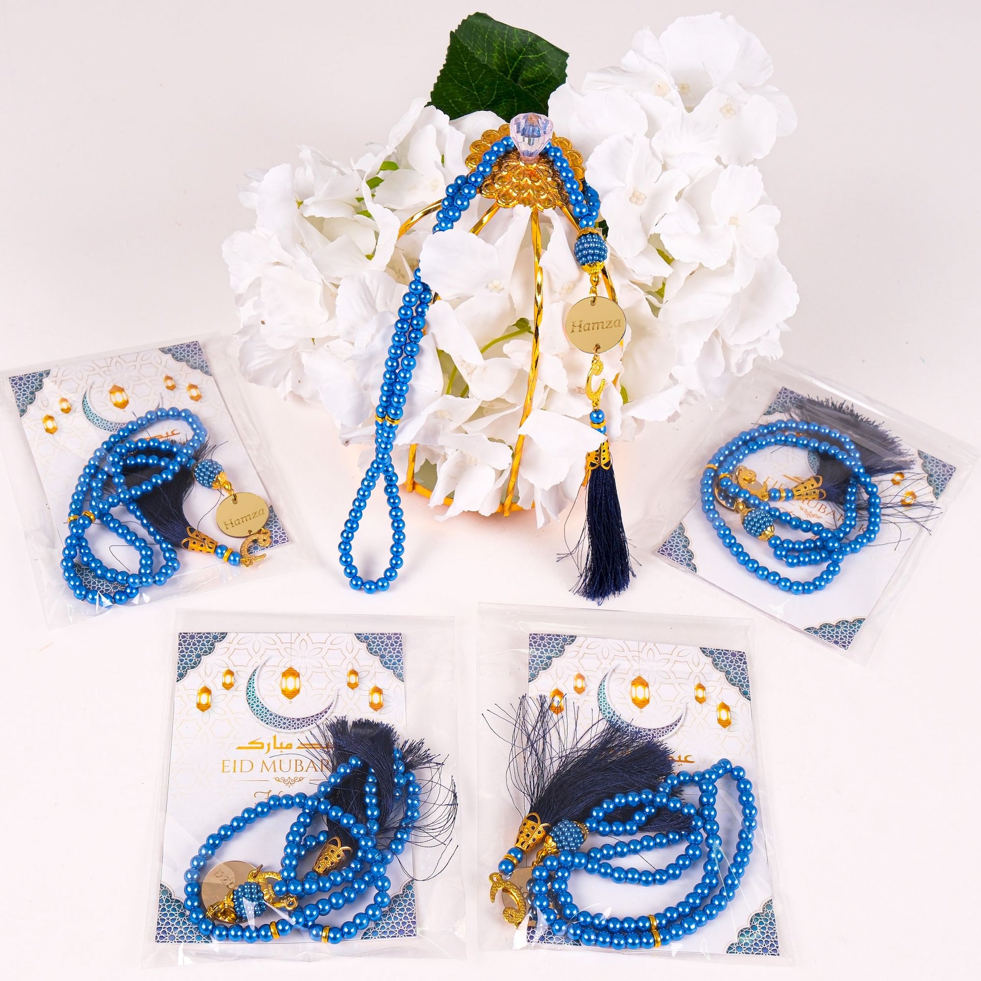 Personalized Prayer Beads with Greeting Thank You Card Islamic Favors - Islamic Elite Favors is a handmade gift shop offering a wide variety of unique and personalized gifts for all occasions. Whether you're looking for the perfect Ramadan, Eid, Hajj, wedding gift or something special for a birthday, baby shower or anniversary, we have something for everyone. High quality, made with love.