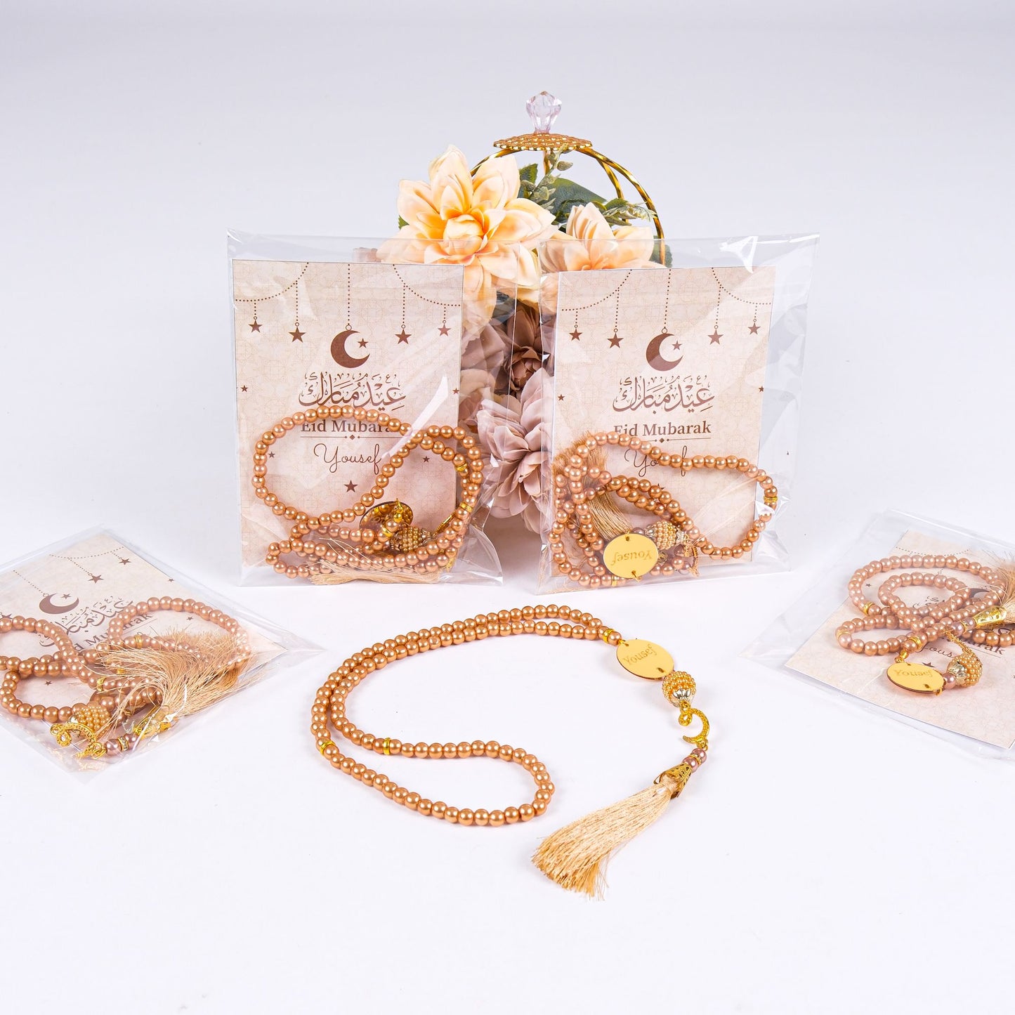 Personalized Prayer Beads with Greeting Thank You Card Islamic Favors - Islamic Elite Favors is a handmade gift shop offering a wide variety of unique and personalized gifts for all occasions. Whether you're looking for the perfect Ramadan, Eid, Hajj, wedding gift or something special for a birthday, baby shower or anniversary, we have something for everyone. High quality, made with love.