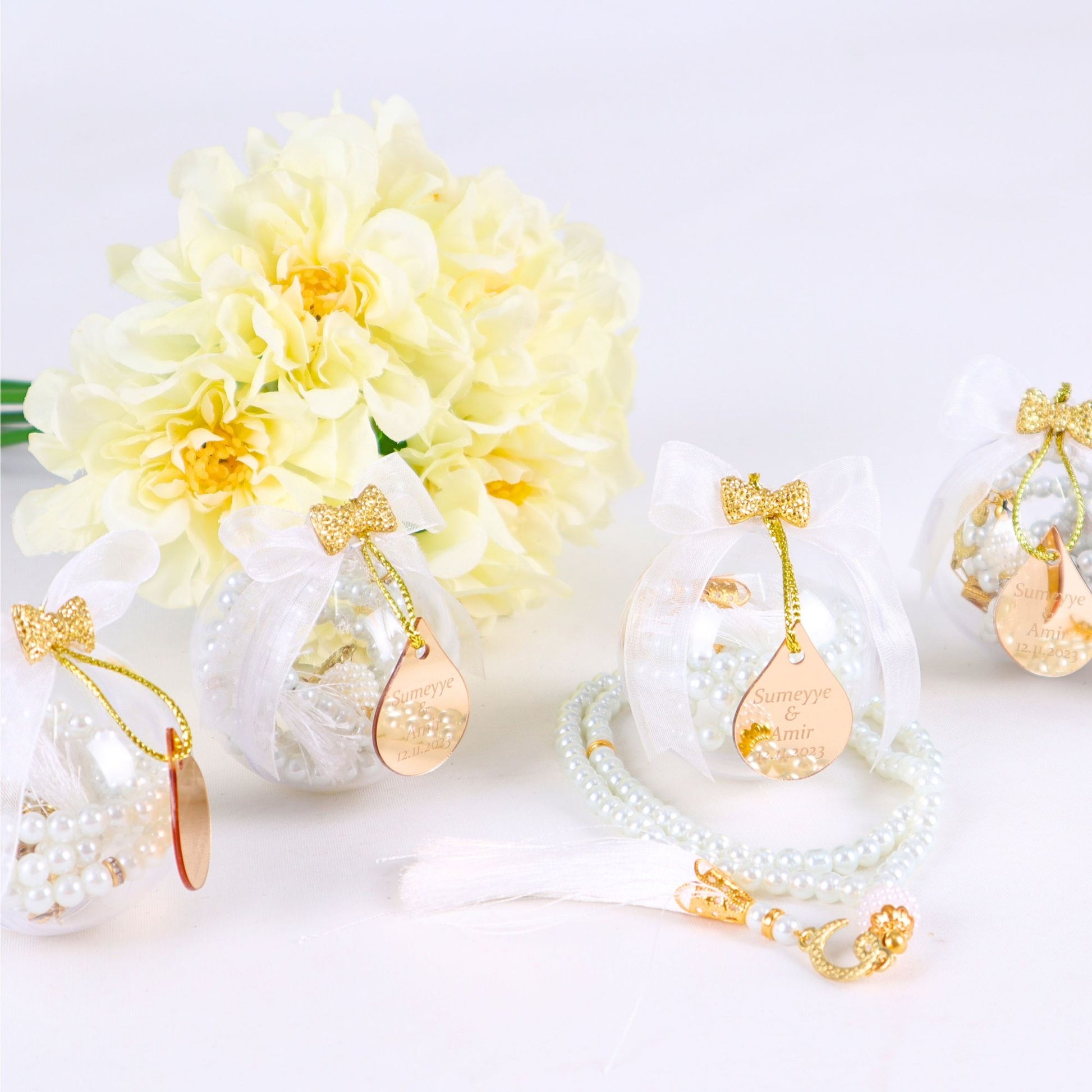 Personalized Pearl Prayer Beads Muslim Wedding Baby Shower Ramadan Gift - Islamic Elite Favors is a handmade gift shop offering a wide variety of unique and personalized gifts for all occasions. Whether you're looking for the perfect Ramadan, Eid, Hajj, wedding gift or something special for a birthday, baby shower or anniversary, we have something for everyone. High quality, made with love.
