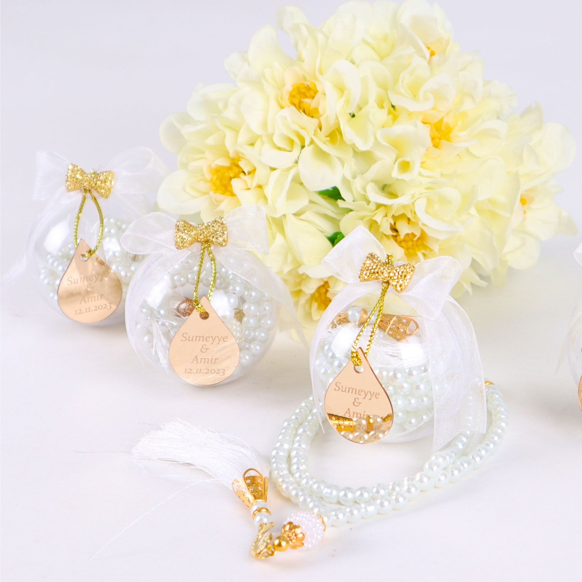 Personalized Pearl Prayer Beads Muslim Wedding Baby Shower Ramadan Gift - Islamic Elite Favors is a handmade gift shop offering a wide variety of unique and personalized gifts for all occasions. Whether you're looking for the perfect Ramadan, Eid, Hajj, wedding gift or something special for a birthday, baby shower or anniversary, we have something for everyone. High quality, made with love.