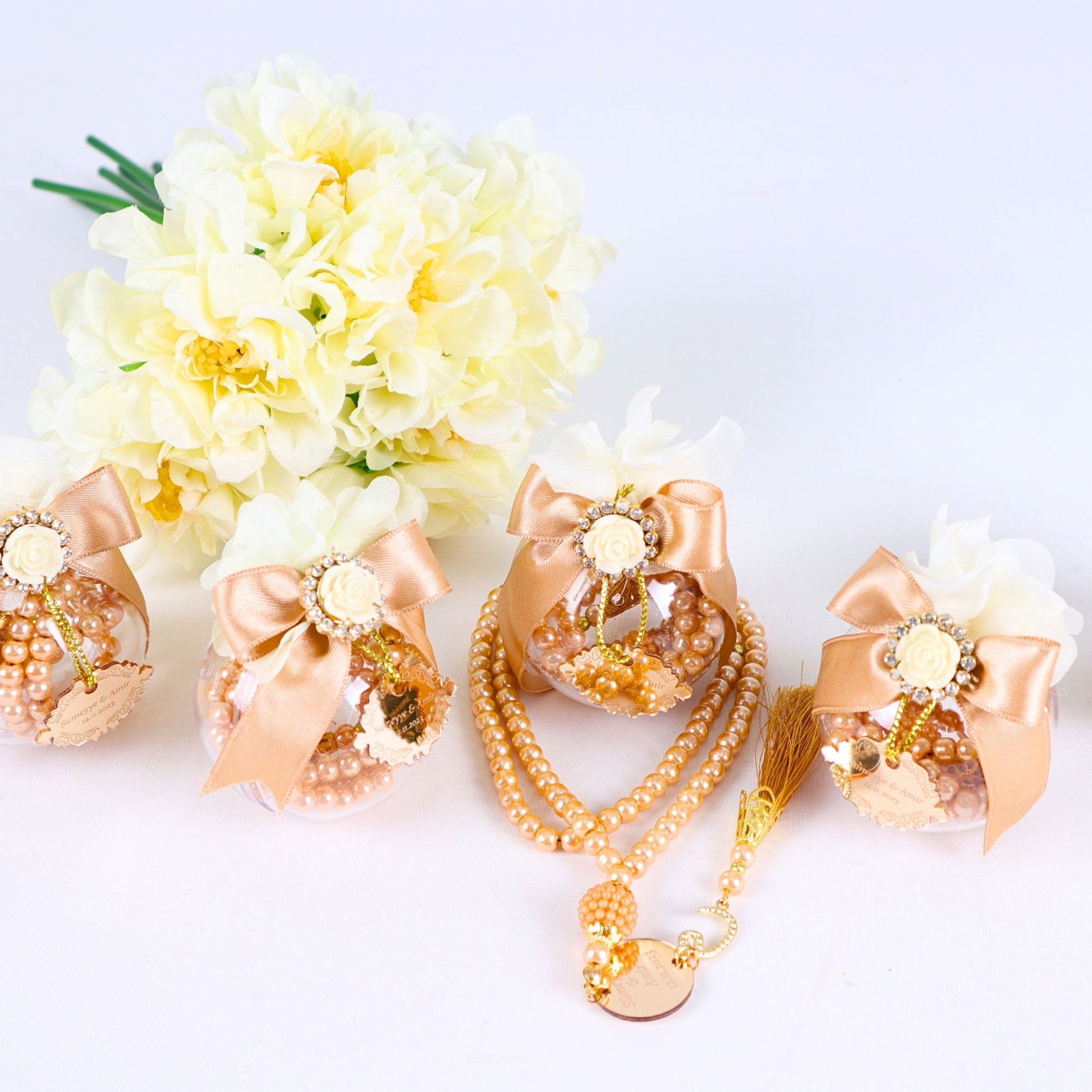 Personalized Pearl Prayer Bead Muslim Wedding Baby Shower Ramadan Gift - Islamic Elite Favors is a handmade gift shop offering a wide variety of unique and personalized gifts for all occasions. Whether you're looking for the perfect Ramadan, Eid, Hajj, wedding gift or something special for a birthday, baby shower or anniversary, we have something for everyone. High quality, made with love.