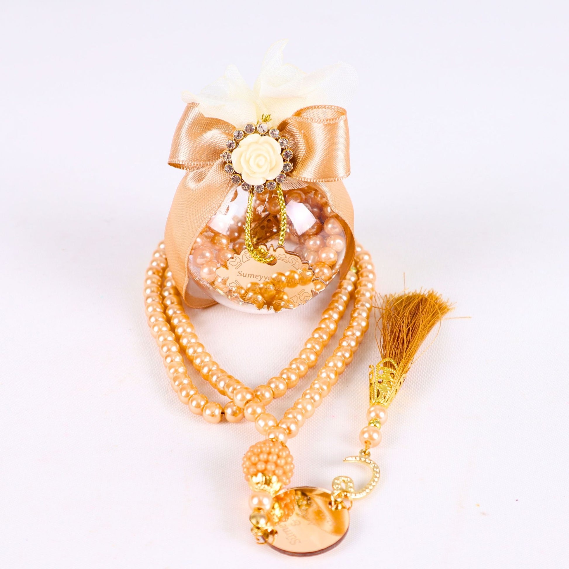 Personalized Pearl Prayer Bead Muslim Wedding Baby Shower Ramadan Gift - Islamic Elite Favors is a handmade gift shop offering a wide variety of unique and personalized gifts for all occasions. Whether you're looking for the perfect Ramadan, Eid, Hajj, wedding gift or something special for a birthday, baby shower or anniversary, we have something for everyone. High quality, made with love.