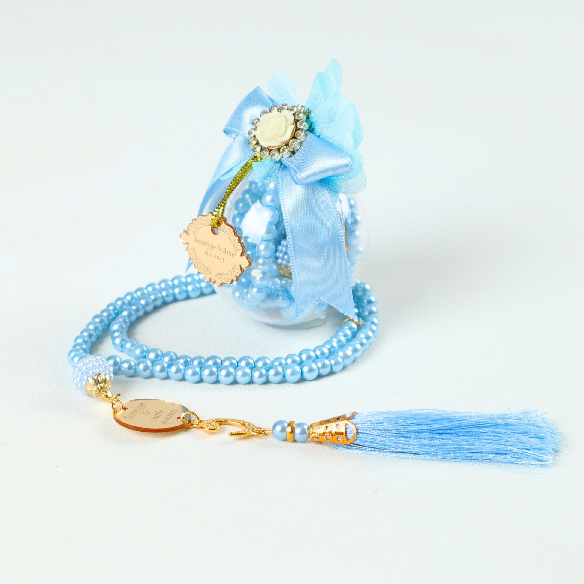 Personalized Pearl Prayer Bead Muslim Wedding Baby Shower Ramadan Gift - Islamic Elite Favors is a handmade gift shop offering a wide variety of unique and personalized gifts for all occasions. Whether you're looking for the perfect Ramadan, Eid, Hajj, wedding gift or something special for a birthday, baby shower or anniversary, we have something for everyone. High quality, made with love.