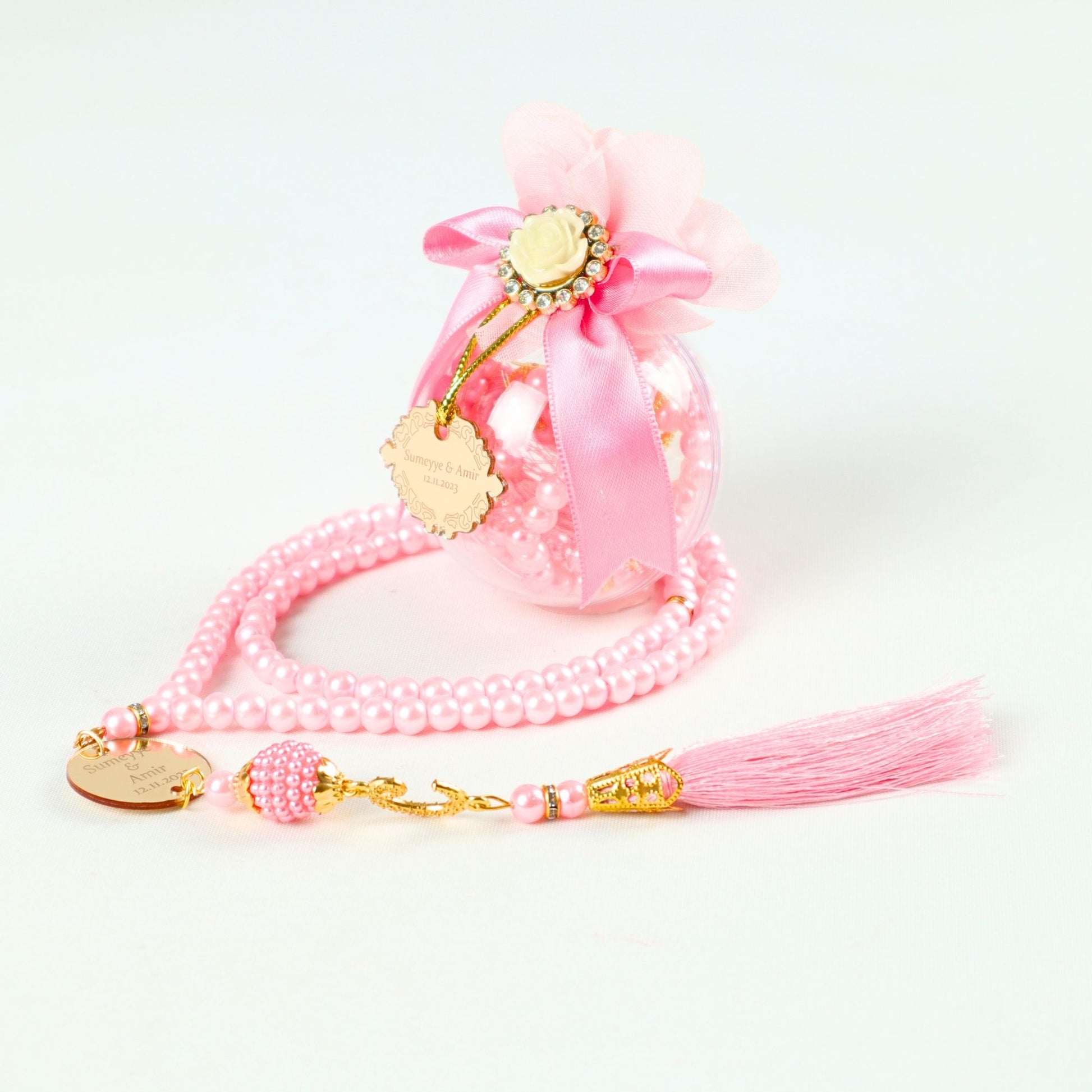 Personalized Pearl Prayer Bead Muslim Wedding Baby Shower Ramadan Gift - Islamic Elite Favors is a handmade gift shop offering a wide variety of unique and personalized gifts for all occasions. Whether you're looking for the perfect Ramadan, Eid, Hajj, wedding gift or something special for a birthday, baby shower or anniversary, we have something for everyone. High quality, made with love.