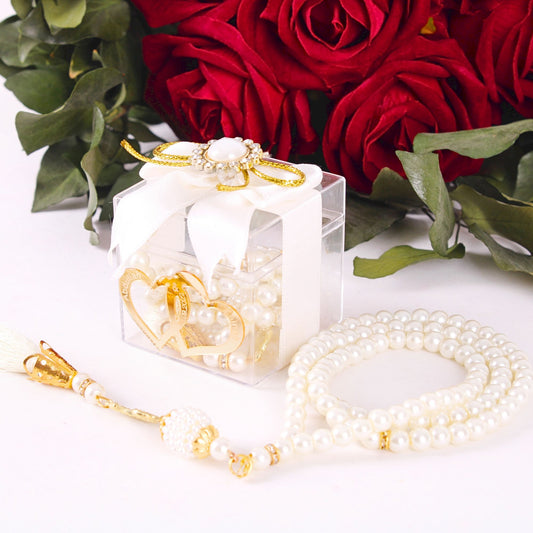 Personalized Prayer Bead Wedding Favor Decorated Box with Double Heart - Islamic Elite Favors is a handmade gift shop offering a wide variety of unique and personalized gifts for all occasions. Whether you're looking for the perfect Ramadan, Eid, Hajj, wedding gift or something special for a birthday, baby shower or anniversary, we have something for everyone. High quality, made with love.