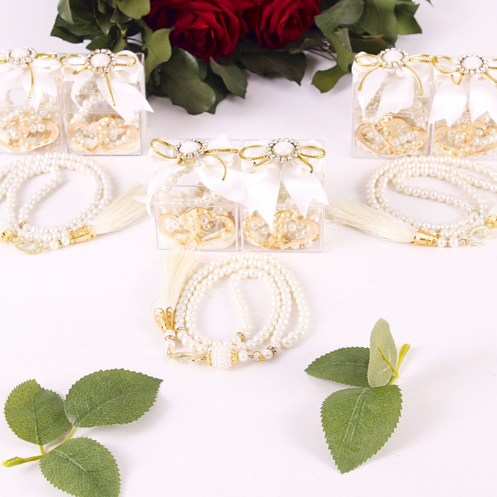 Personalized Prayer Bead Wedding Favor Decorated Box with Double Heart - Islamic Elite Favors is a handmade gift shop offering a wide variety of unique and personalized gifts for all occasions. Whether you're looking for the perfect Ramadan, Eid, Hajj, wedding gift or something special for a birthday, baby shower or anniversary, we have something for everyone. High quality, made with love.