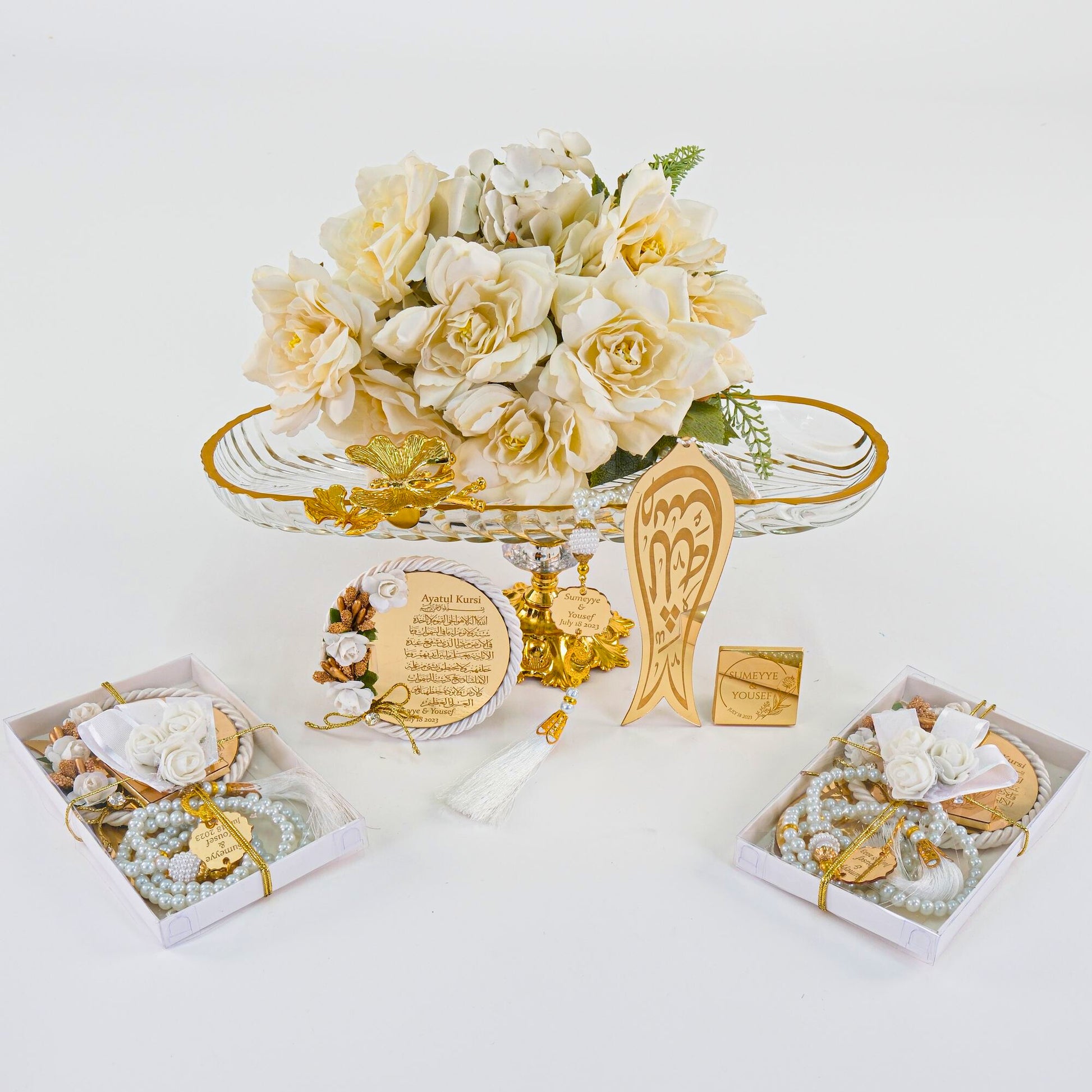 Personalized All in One Set Gift Wedding Baby Shower Eid Islam Muslim - Islamic Elite Favors is a handmade gift shop offering a wide variety of unique and personalized gifts for all occasions. Whether you're looking for the perfect Ramadan, Eid, Hajj, wedding gift or something special for a birthday, baby shower or anniversary, we have something for everyone. High quality, made with love.