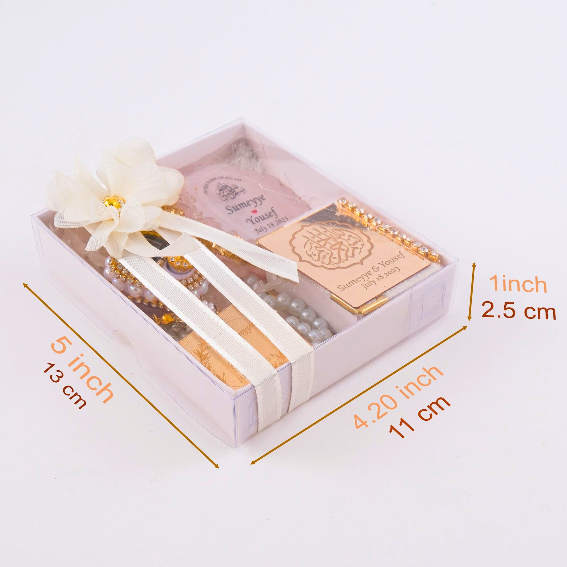 Personalized All in One Set Gift Wedding Baby Shower Eid Islam Muslim - Islamic Elite Favors is a handmade gift shop offering a wide variety of unique and personalized gifts for all occasions. Whether you're looking for the perfect Ramadan, Eid, Hajj, wedding gift or something special for a birthday, baby shower or anniversary, we have something for everyone. High quality, made with love.