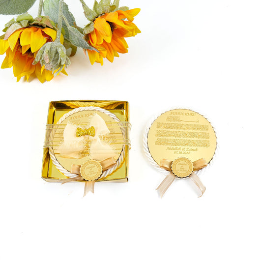 Personalized Handmade Ayatul Kursi Magnet Islam Muslim Party Favor - Islamic Elite Favors is a handmade gift shop offering a wide variety of unique and personalized gifts for all occasions. Whether you're looking for the perfect Ramadan, Eid, Hajj, wedding gift or something special for a birthday, baby shower or anniversary, we have something for everyone. High quality, made with love.