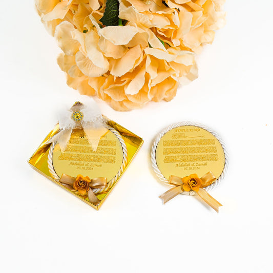 Personalized Handmade Ayatul Kursi Magnet Islam Muslim Party Favor - Islamic Elite Favors is a handmade gift shop offering a wide variety of unique and personalized gifts for all occasions. Whether you're looking for the perfect Ramadan, Eid, Hajj, wedding gift or something special for a birthday, baby shower or anniversary, we have something for everyone. High quality, made with love.