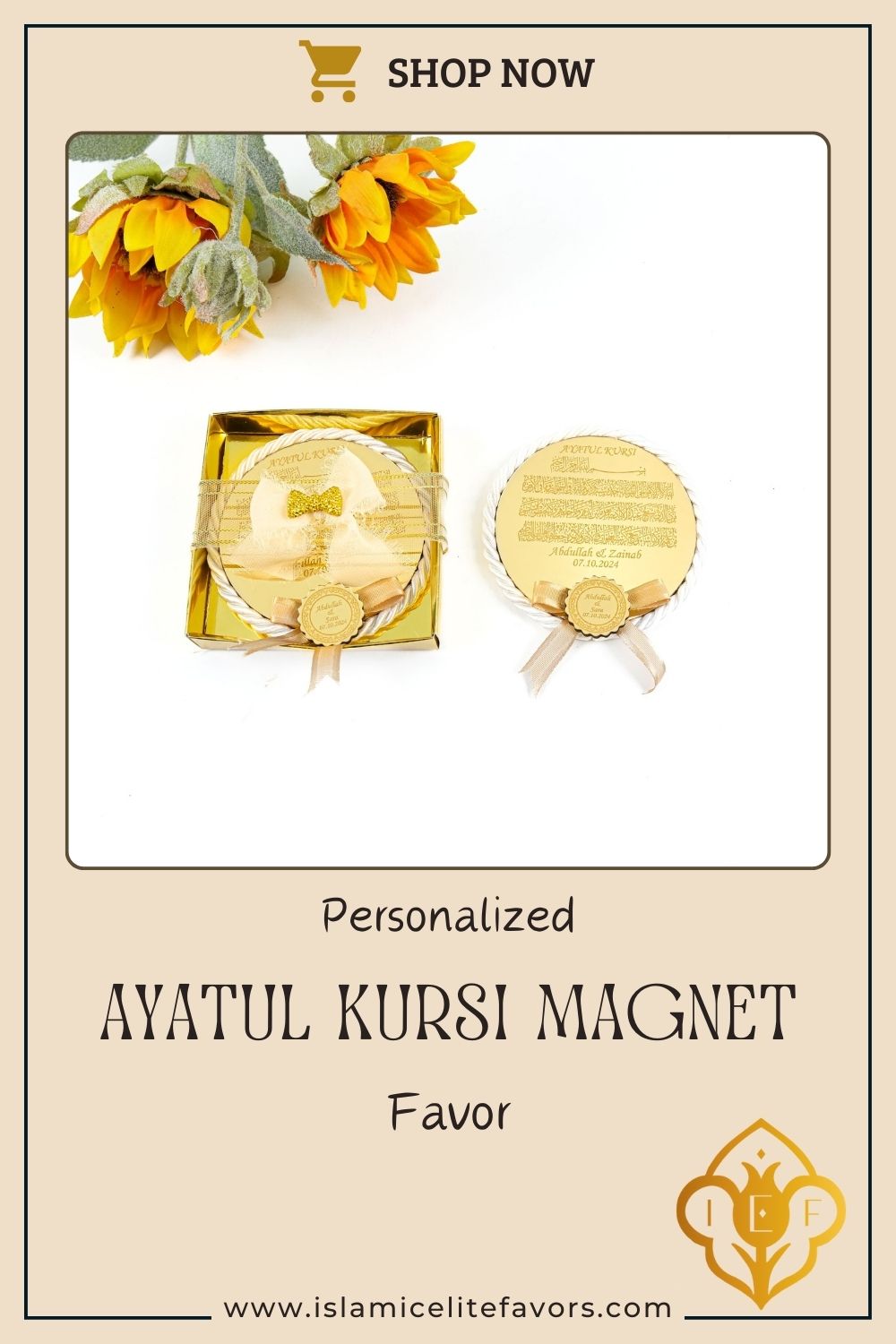 Personalized Handmade Ayatul Kursi Magnet Islam Muslim Party Favor - Islamic Elite Favors is a handmade gift shop offering a wide variety of unique and personalized gifts for all occasions. Whether you're looking for the perfect Ramadan, Eid, Hajj, wedding gift or something special for a birthday, baby shower or anniversary, we have something for everyone. High quality, made with love.