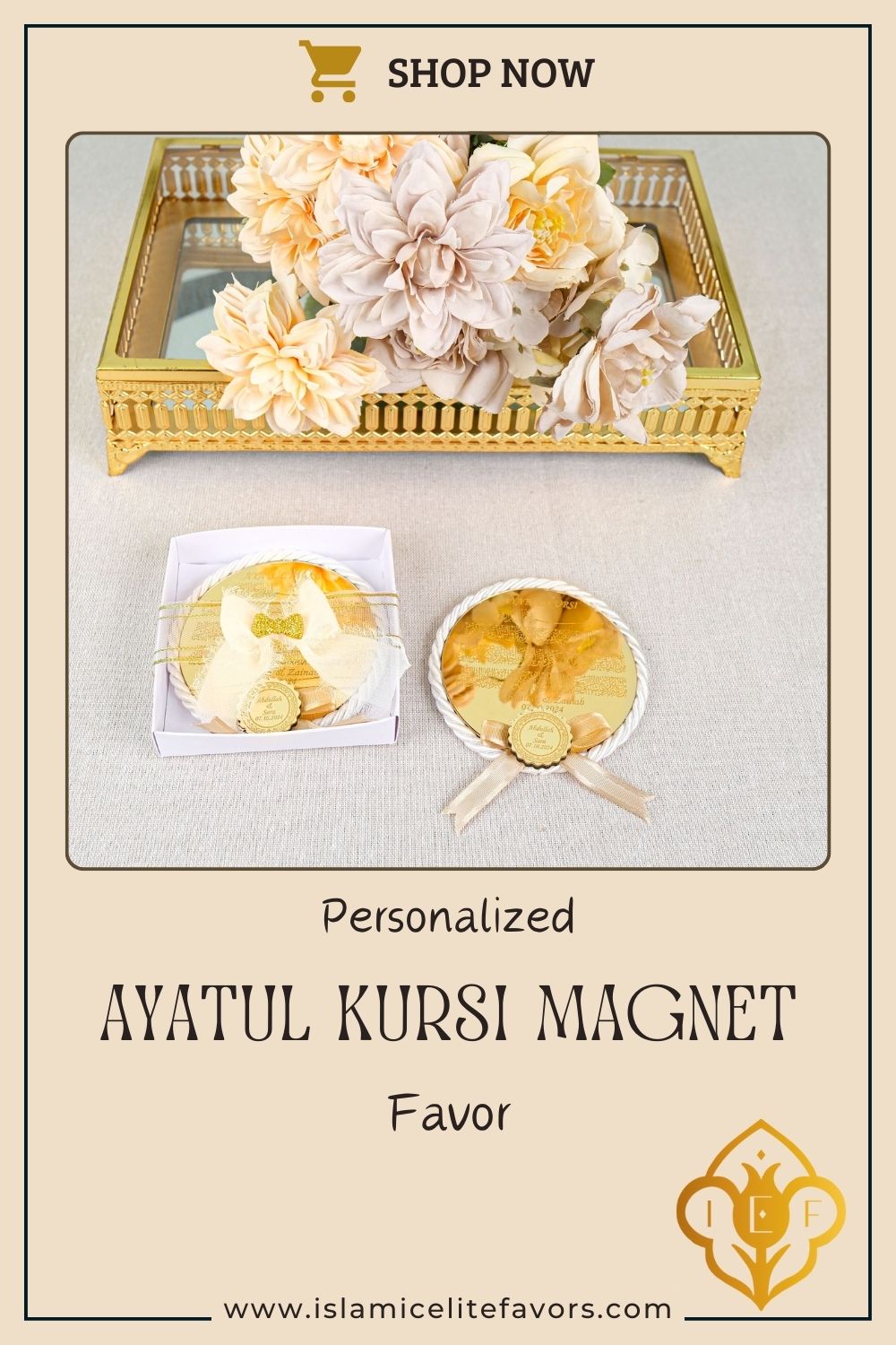 Personalized Handmade Ayatul Kursi Magnet Islam Muslim Party Favor - Islamic Elite Favors is a handmade gift shop offering a wide variety of unique and personalized gifts for all occasions. Whether you're looking for the perfect Ramadan, Eid, Hajj, wedding gift or something special for a birthday, baby shower or anniversary, we have something for everyone. High quality, made with love.