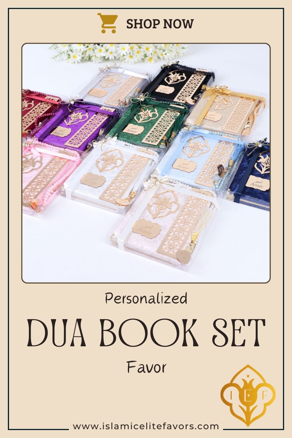 Personalized Islam Muslim Gift Set Velvet Dua Book Pearl Tasbeeh - Islamic Elite Favors is a handmade gift shop offering a wide variety of unique and personalized gifts for all occasions. Whether you're looking for the perfect Ramadan, Eid, Hajj, wedding gift or something special for a birthday, baby shower or anniversary, we have something for everyone. High quality, made with love.