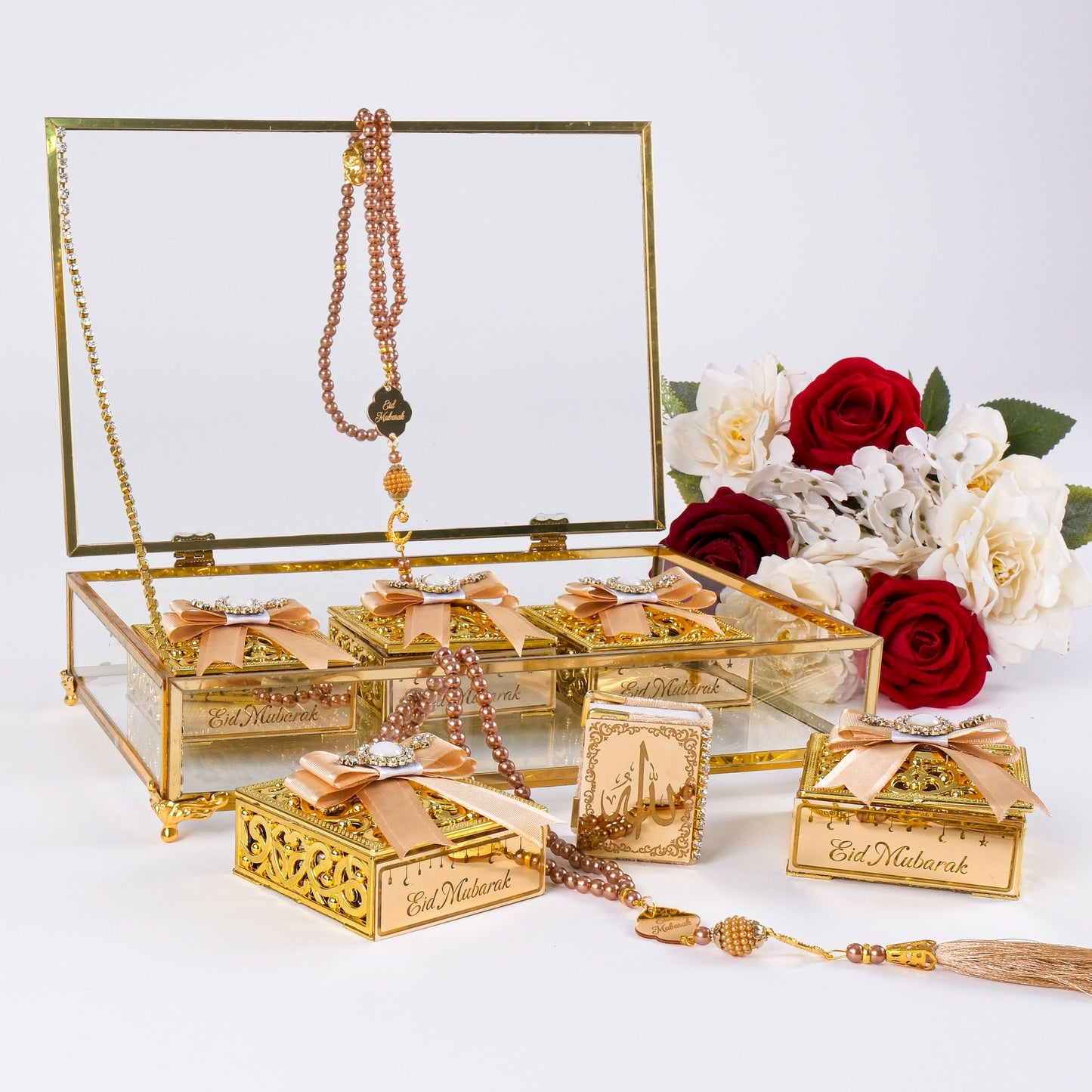 Personalized Velvet Mini Quran Pearl Tasbeeh Islam Muslim Gift Set - Islamic Elite Favors is a handmade gift shop offering a wide variety of unique and personalized gifts for all occasions. Whether you're looking for the perfect Ramadan, Eid, Hajj, wedding gift or something special for a birthday, baby shower or anniversary, we have something for everyone. High quality, made with love.