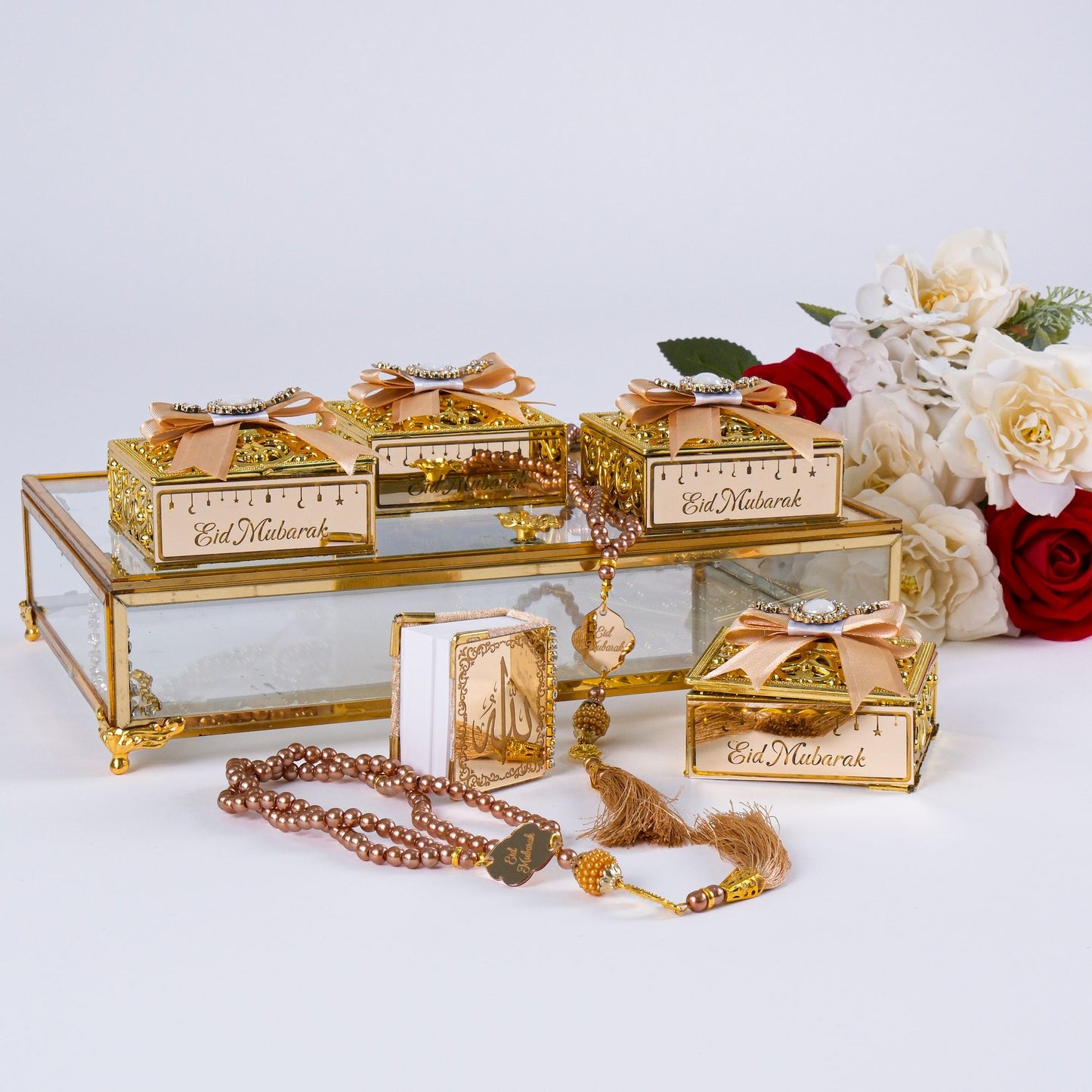 Personalized Velvet Mini Quran Pearl Tasbeeh Islam Muslim Gift Set - Islamic Elite Favors is a handmade gift shop offering a wide variety of unique and personalized gifts for all occasions. Whether you're looking for the perfect Ramadan, Eid, Hajj, wedding gift or something special for a birthday, baby shower or anniversary, we have something for everyone. High quality, made with love.