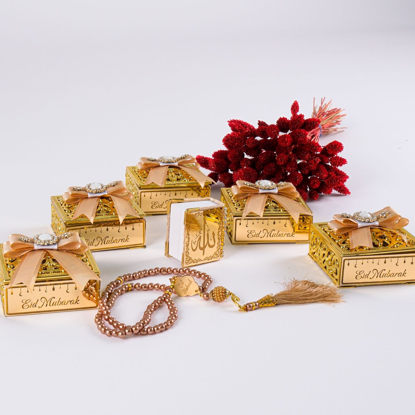 Personalized Velvet Mini Quran Pearl Tasbeeh Islam Muslim Gift Set - Islamic Elite Favors is a handmade gift shop offering a wide variety of unique and personalized gifts for all occasions. Whether you're looking for the perfect Ramadan, Eid, Hajj, wedding gift or something special for a birthday, baby shower or anniversary, we have something for everyone. High quality, made with love.