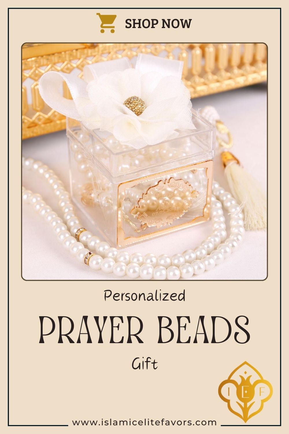 Personalized Prayer Beads Wedding Favor Decorated Box with Gold Frame - Islamic Elite Favors is a handmade gift shop offering a wide variety of unique and personalized gifts for all occasions. Whether you're looking for the perfect Ramadan, Eid, Hajj, wedding gift or something special for a birthday, baby shower or anniversary, we have something for everyone. High quality, made with love.