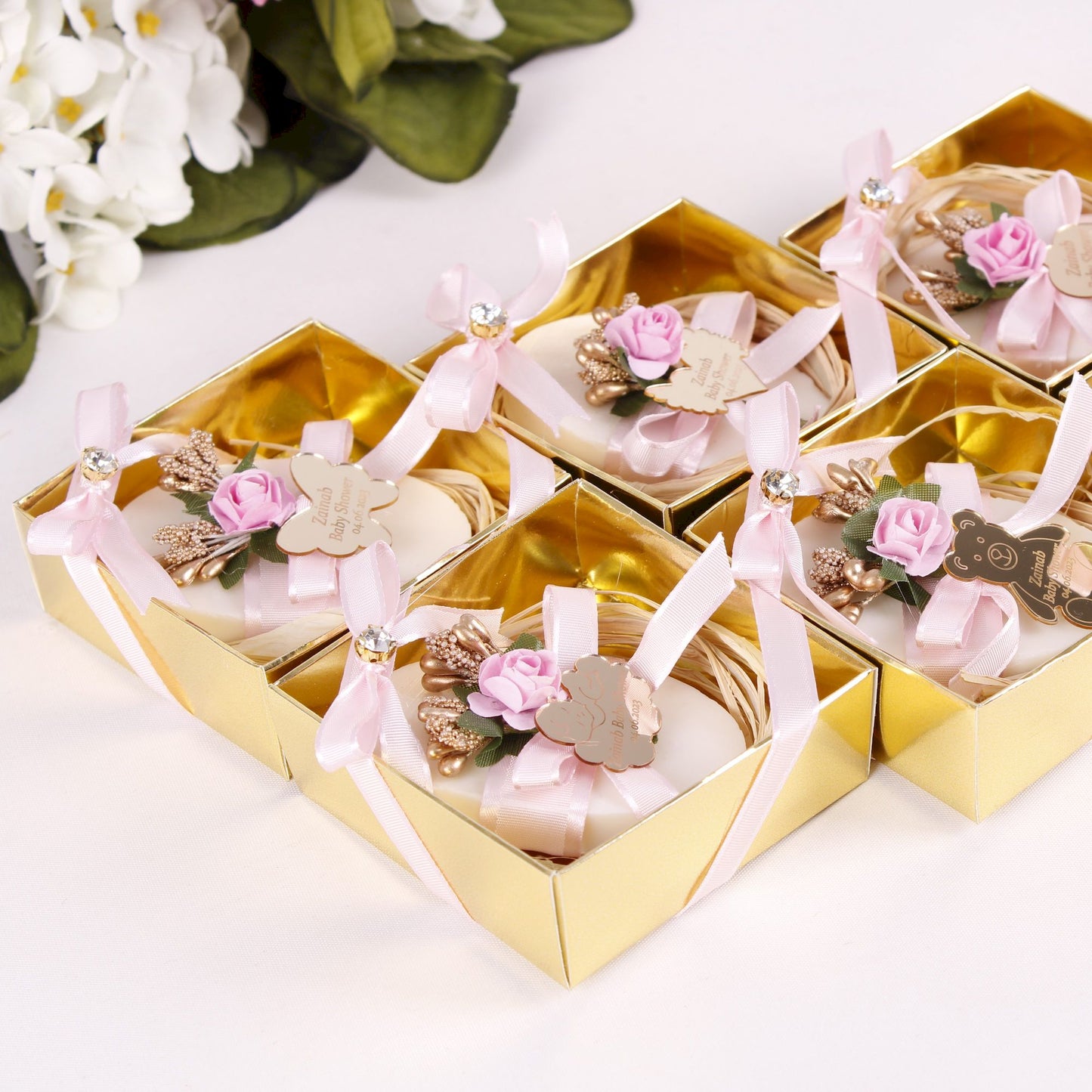 Personalized Soap Baby Shower Favors Wedding Bridal Shower Gifts - Islamic Elite Favors is a handmade gift shop offering a wide variety of unique and personalized gifts for all occasions. Whether you're looking for the perfect Ramadan, Eid, Hajj, wedding gift or something special for a birthday, baby shower or anniversary, we have something for everyone. High quality, made with love.