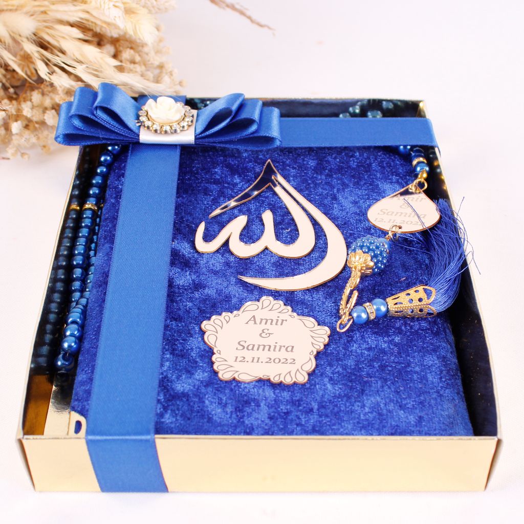 Personalized Wedding Favor Velvet Dua Book Pearl Tasbeeh Drop Theme - Islamic Elite Favors is a handmade gift shop offering a wide variety of unique and personalized gifts for all occasions. Whether you're looking for the perfect Ramadan, Eid, Hajj, wedding gift or something special for a birthday, baby shower or anniversary, we have something for everyone. High quality, made with love.
