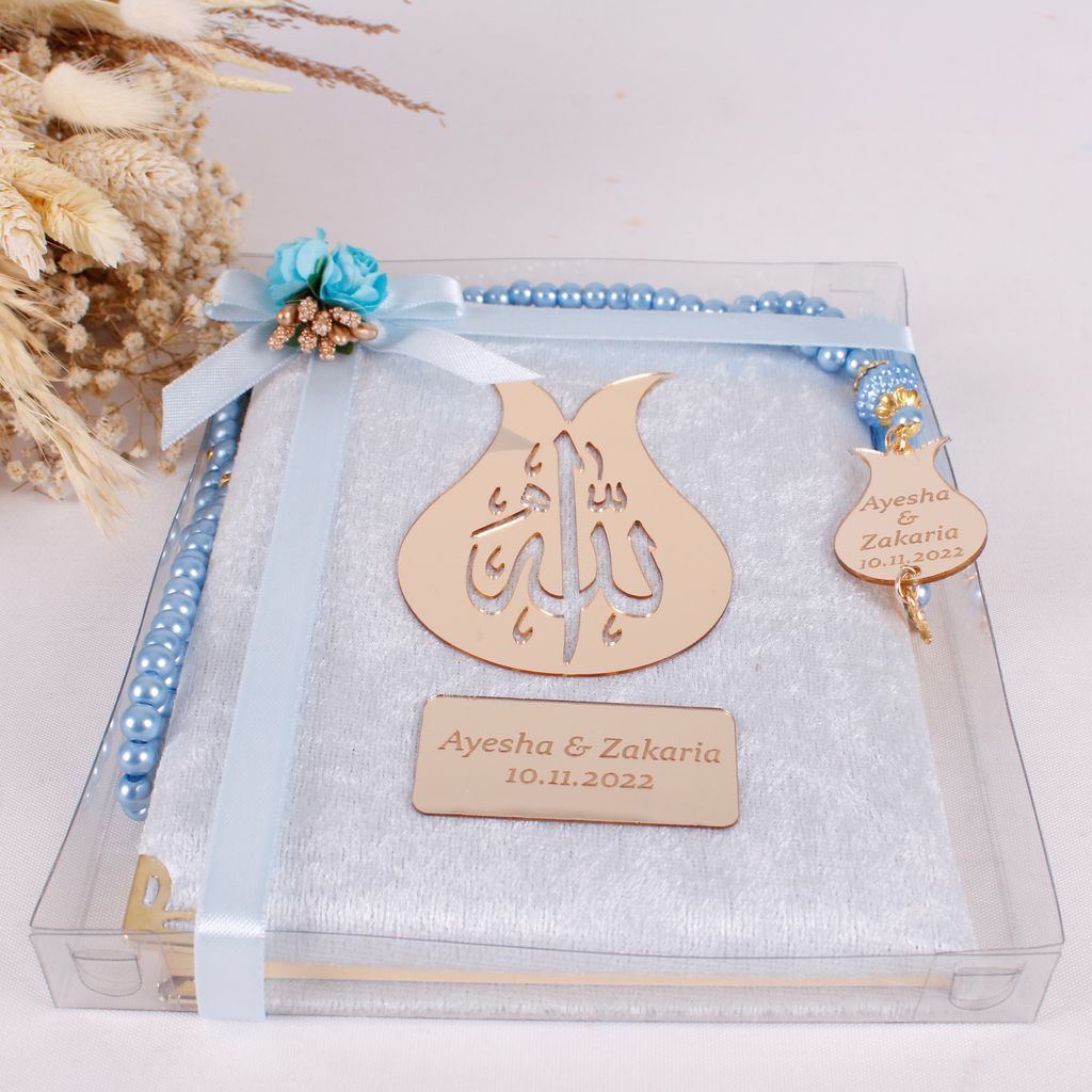 Personalized Wedding Favor Velvet Dua Book Pearl Tasbeeh Tulip Theme - Islamic Elite Favors is a handmade gift shop offering a wide variety of unique and personalized gifts for all occasions. Whether you're looking for the perfect Ramadan, Eid, Hajj, wedding gift or something special for a birthday, baby shower or anniversary, we have something for everyone. High quality, made with love.