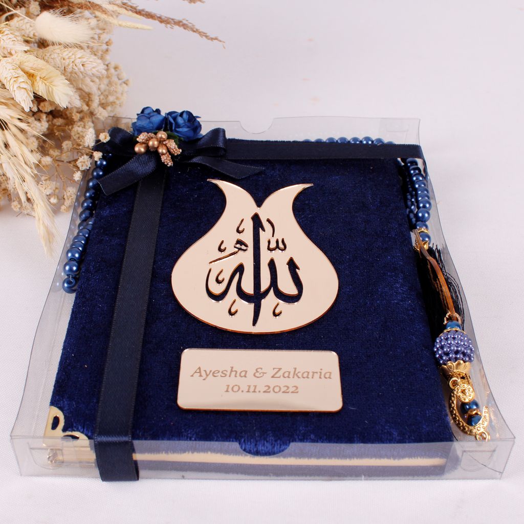 Personalized Wedding Favor Velvet Dua Book Pearl Tasbeeh Tulip Theme - Islamic Elite Favors is a handmade gift shop offering a wide variety of unique and personalized gifts for all occasions. Whether you're looking for the perfect Ramadan, Eid, Hajj, wedding gift or something special for a birthday, baby shower or anniversary, we have something for everyone. High quality, made with love.